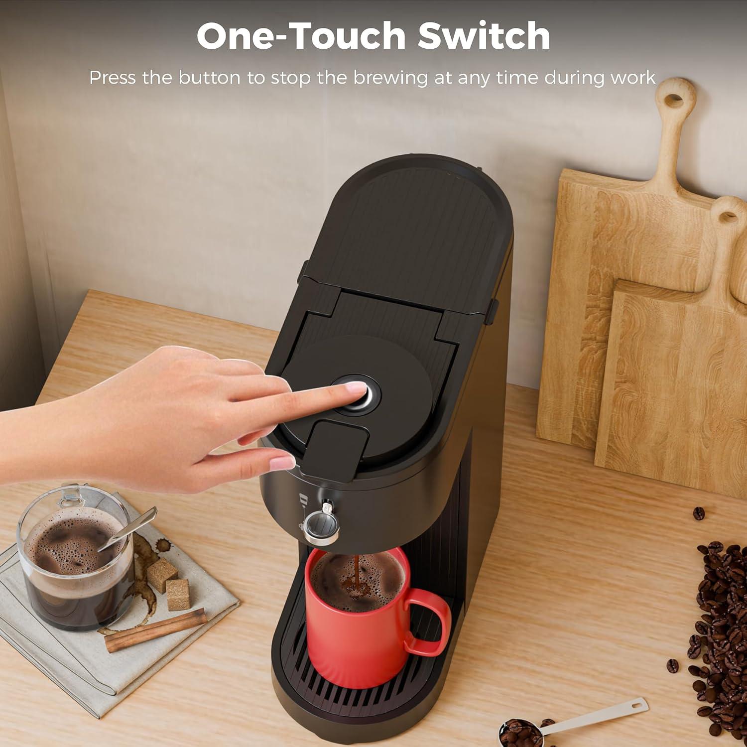 Cafetera automática Havato para cápsulas y molido 414ml