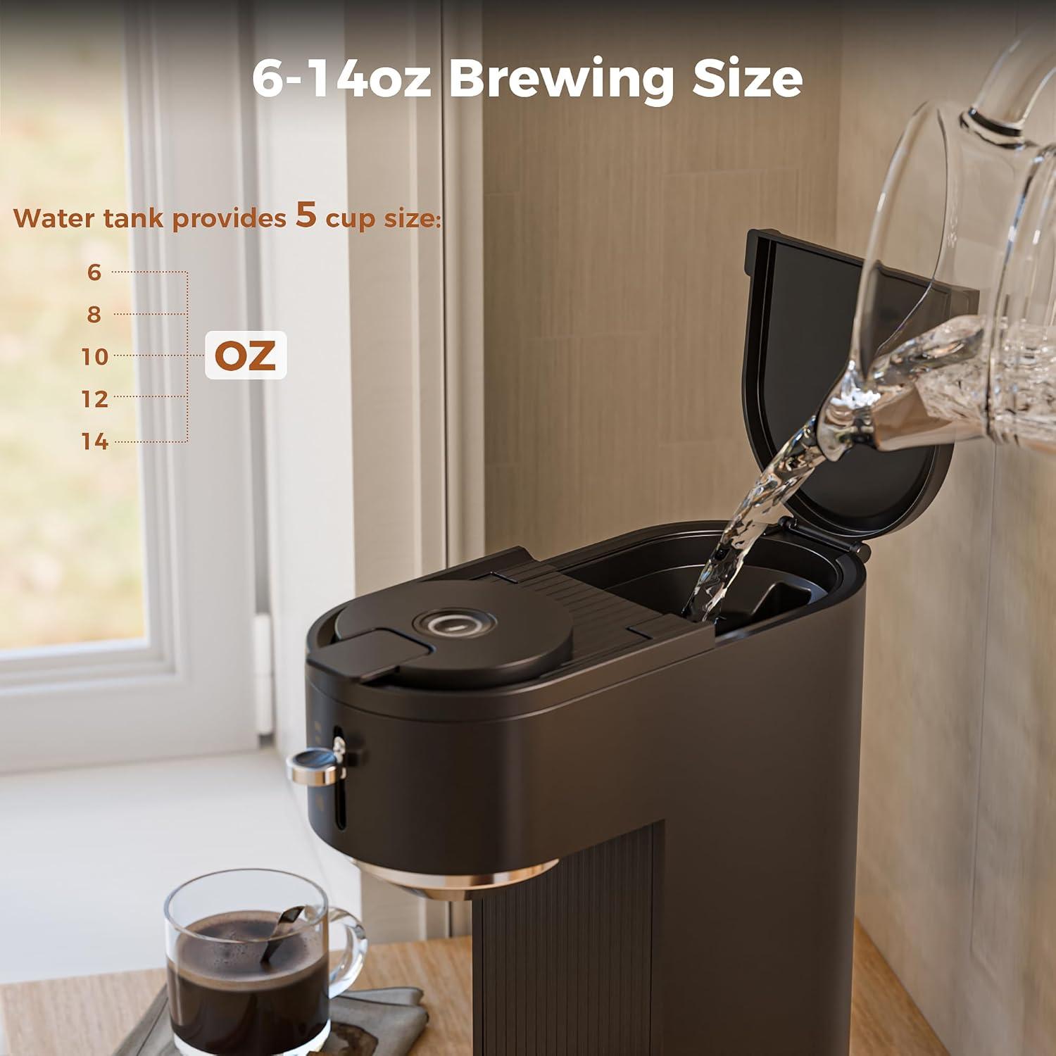 Cafetera automática Havato para cápsulas y molido 414ml