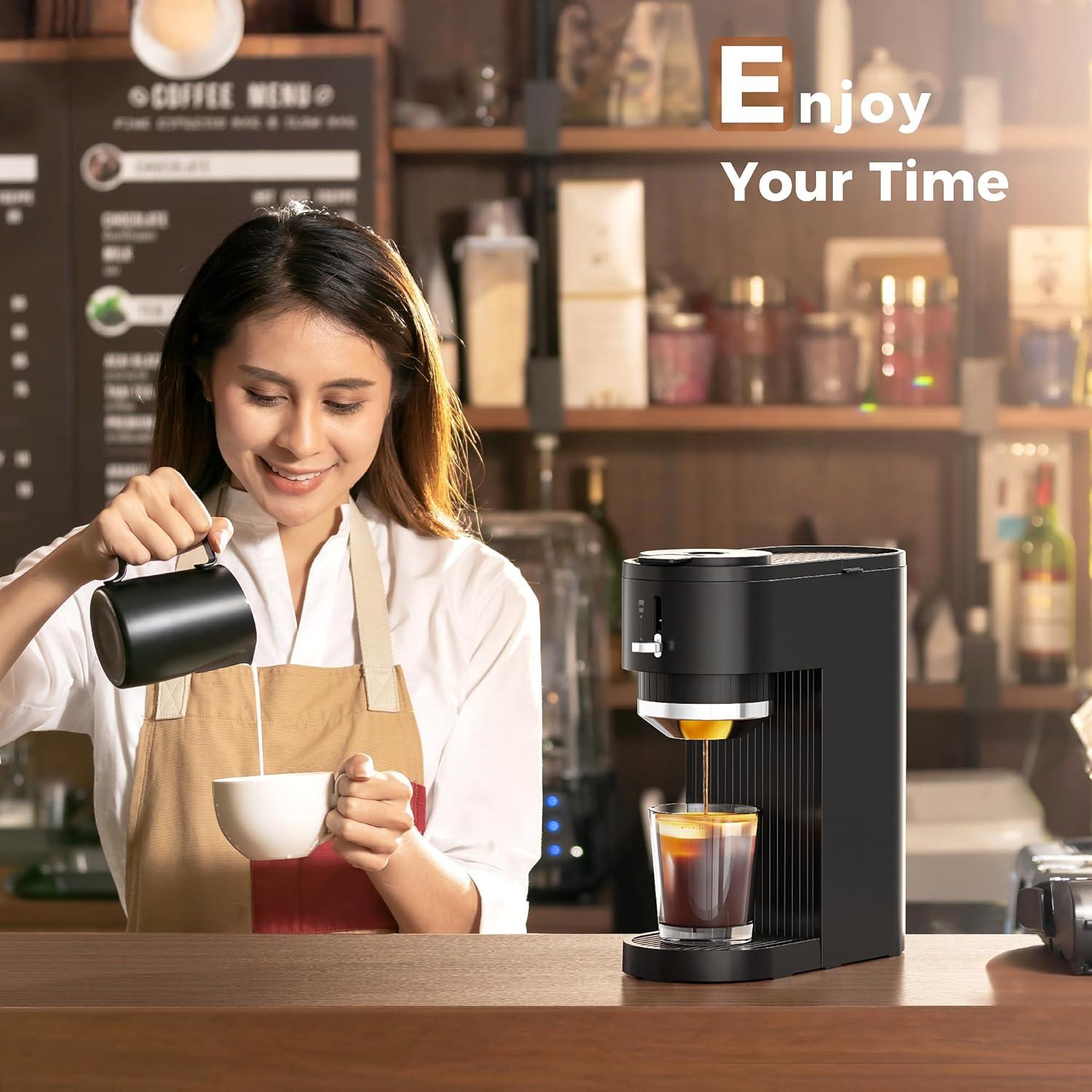 Cafetera automática Havato para cápsulas y molido 414ml