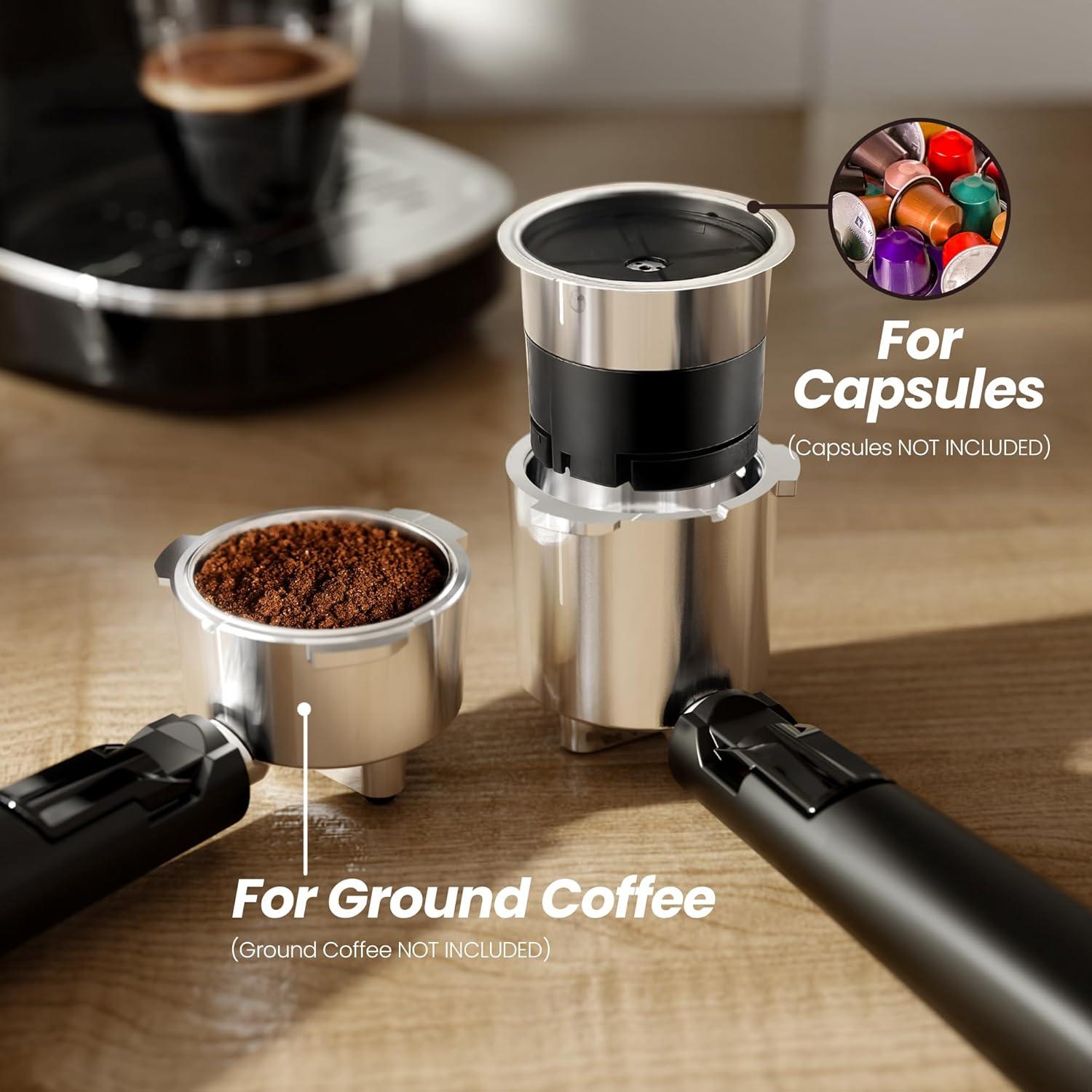 Máquina de Espresso Kismile 20 Bar Semiautomática con Espumador