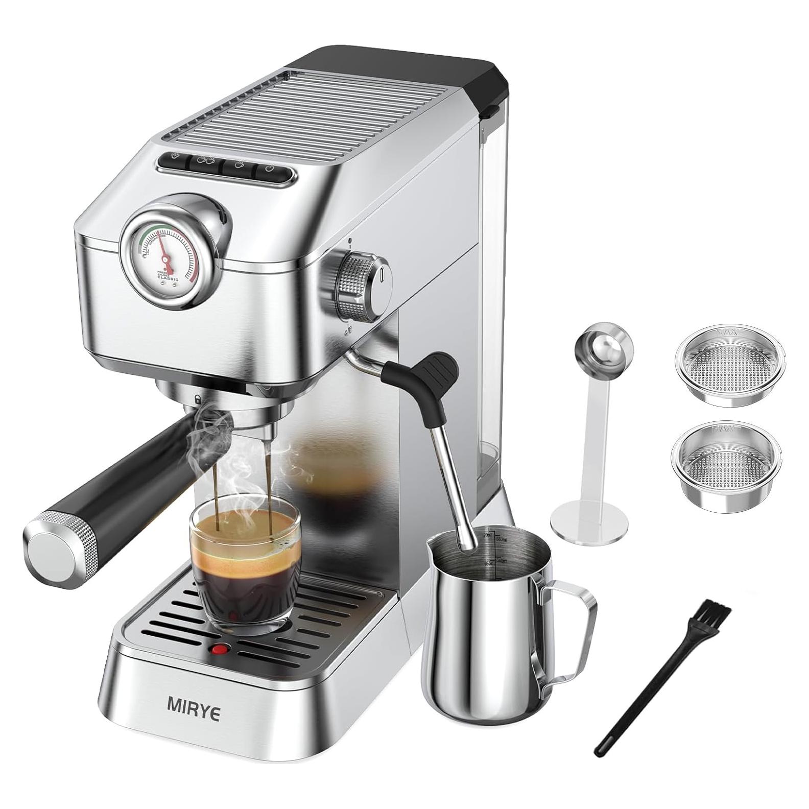 Máquina de Espresso MR MIRYE RZ2-EM01-US 20 Bar Acero Inoxidable