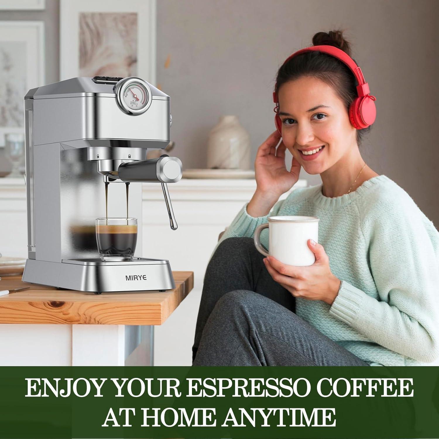 Máquina de Espresso MR MIRYE RZ2-EM01-US 20 Bar Acero Inoxidable