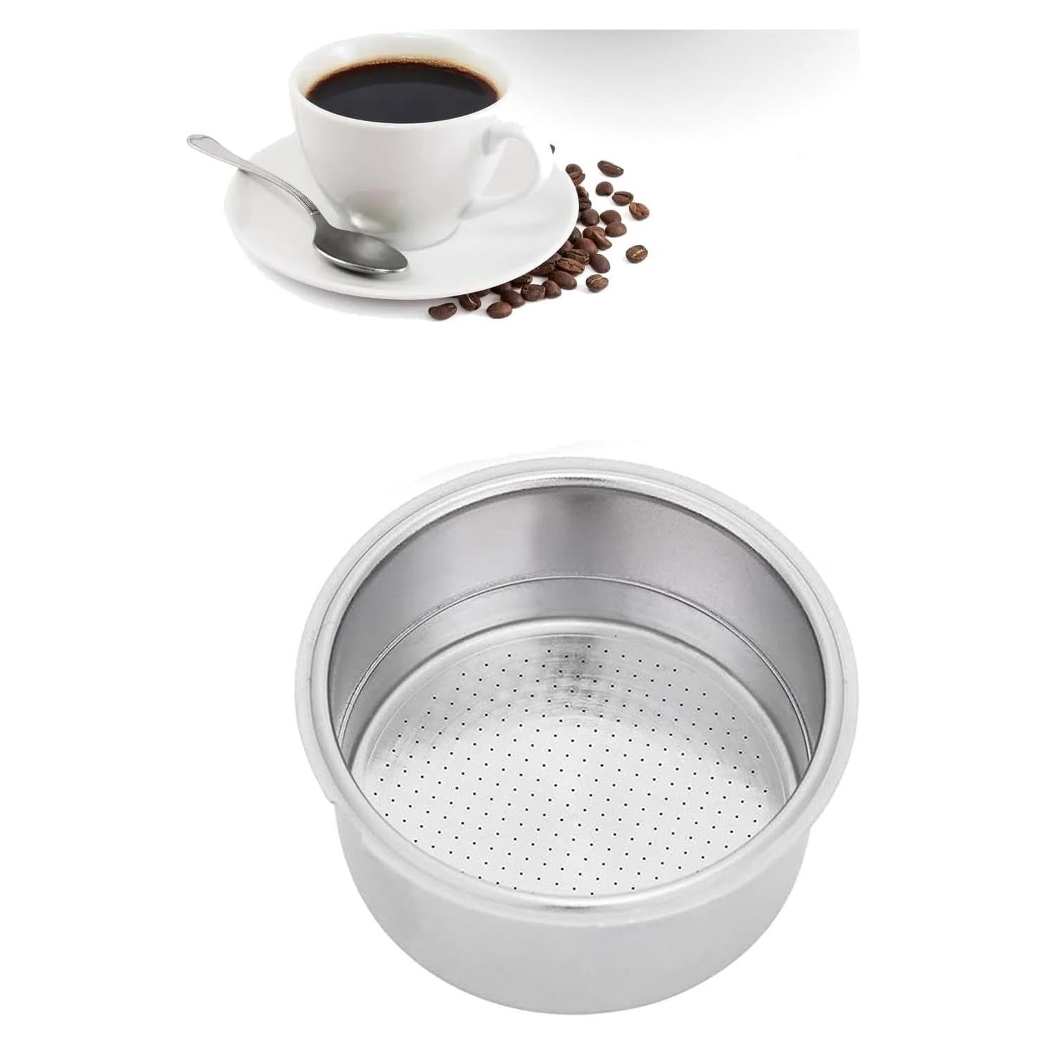 Filtro de café de acero inoxidable WenTigDY 51 mm para espresso