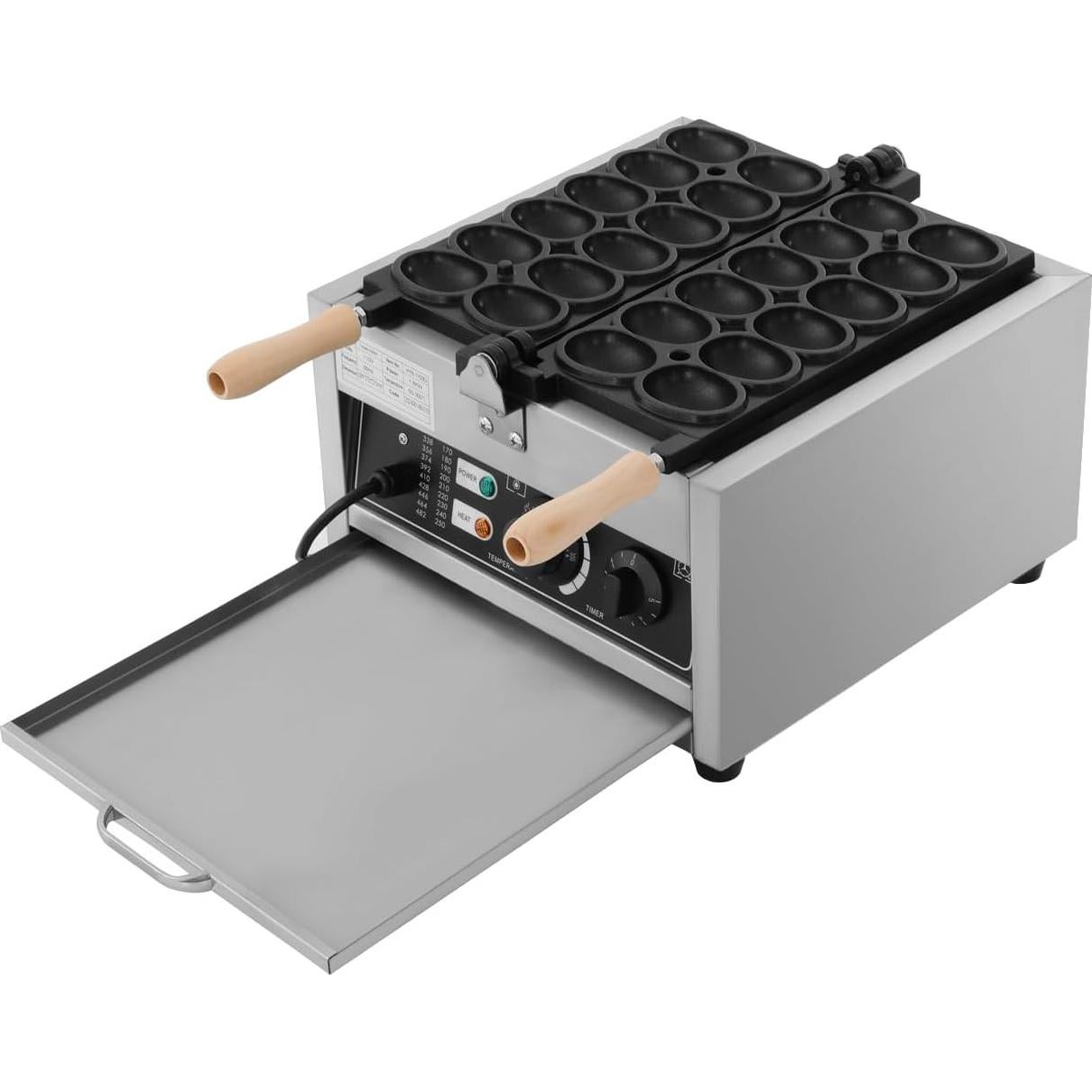 Máquina Eléctrica para Hacer Pancakes Holandeses CUBELLIN 1800W