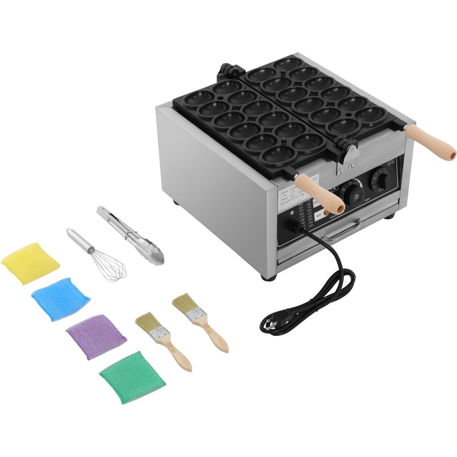 Máquina Eléctrica para Hacer Pancakes Holandeses CUBELLIN 1800W