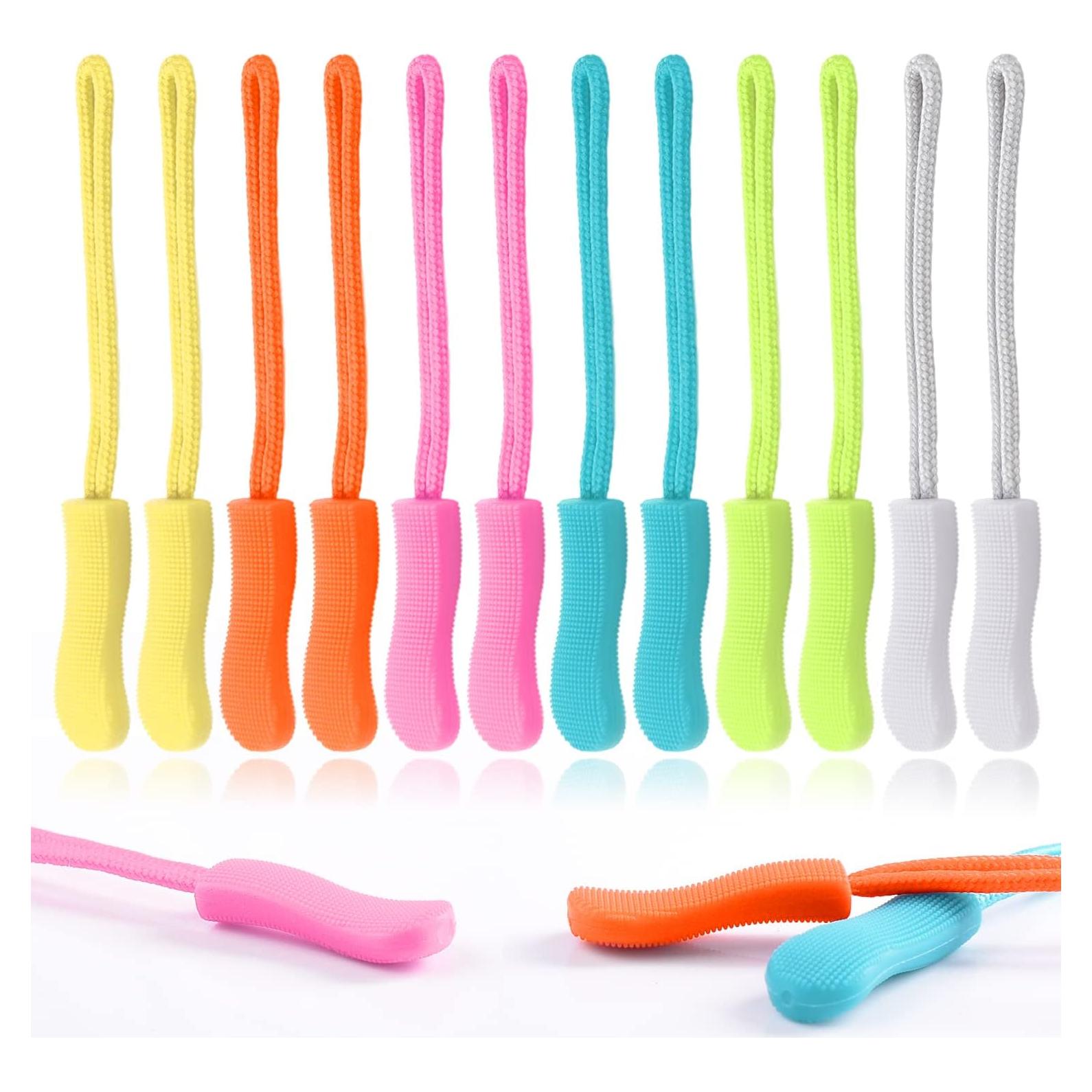 Tiradores de Cremallera CooBigo 12 Pack Colores Claros