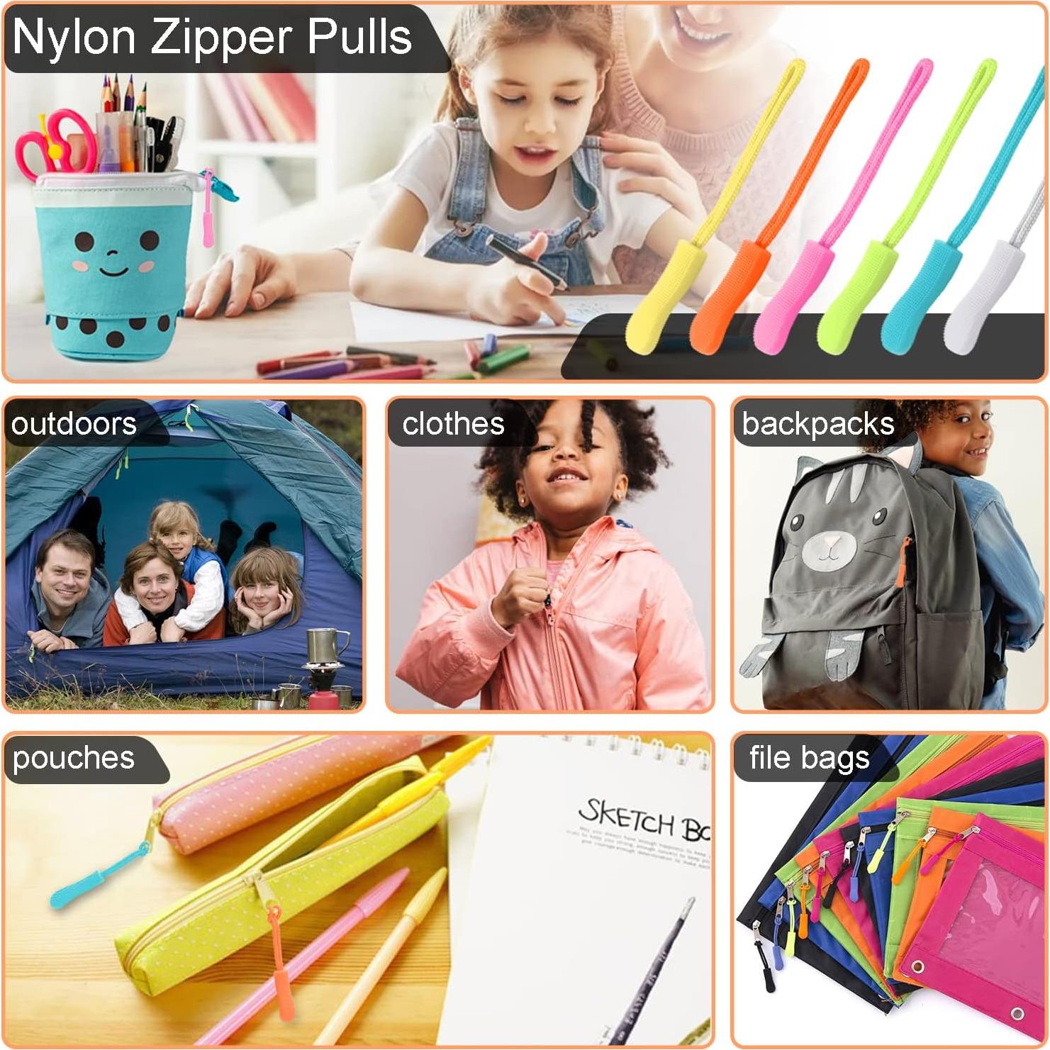 Tiradores de Cremallera CooBigo 12 Pack Colores Claros