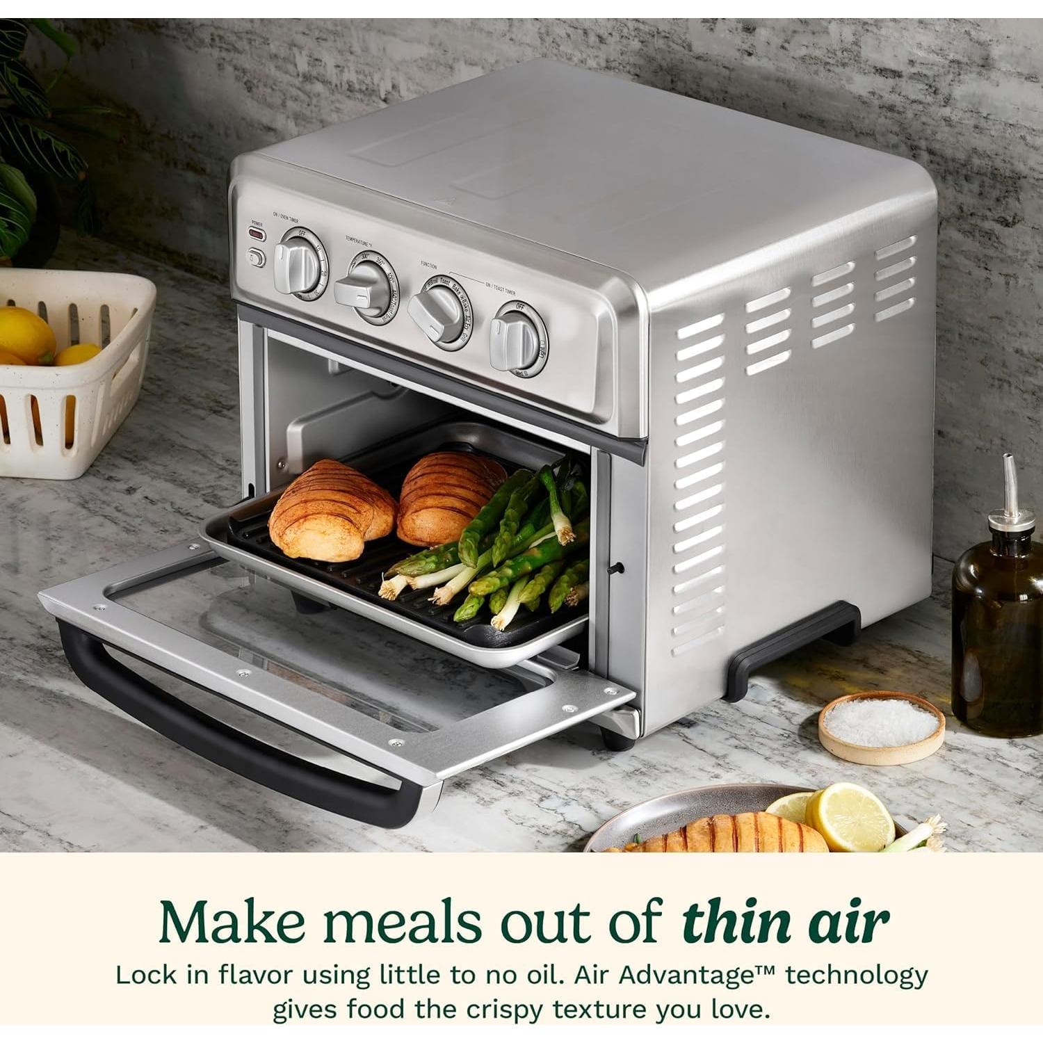 Horno Tostador Cuisinart TOA-70 8-en-1 Freidora de Aire 1800W