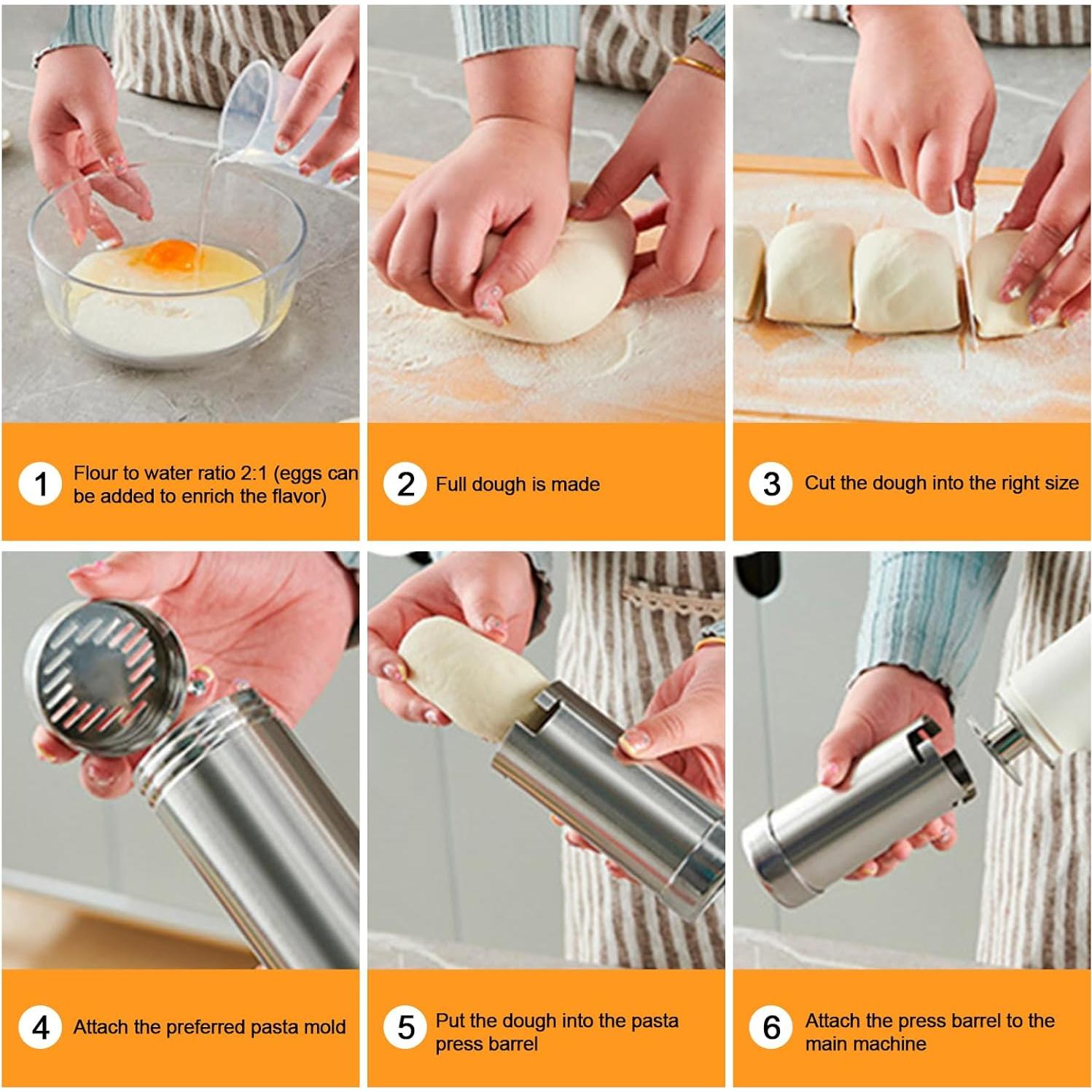 Máquina de Pasta Eléctrica Spalivivre 5-en-1 Inalámbrica