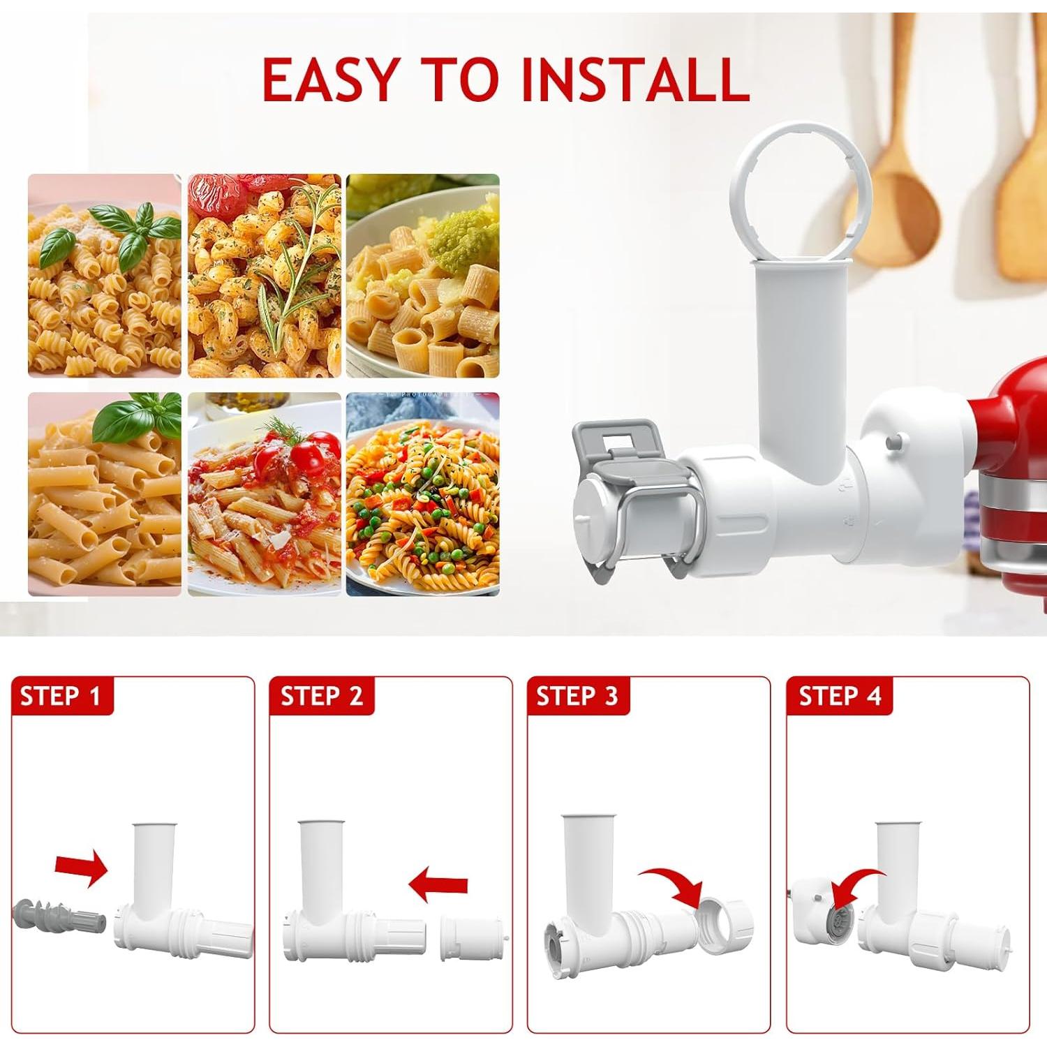 Accesorio para hacer pasta KitchenAid ZA-NSK08 6 formas acero inoxidable