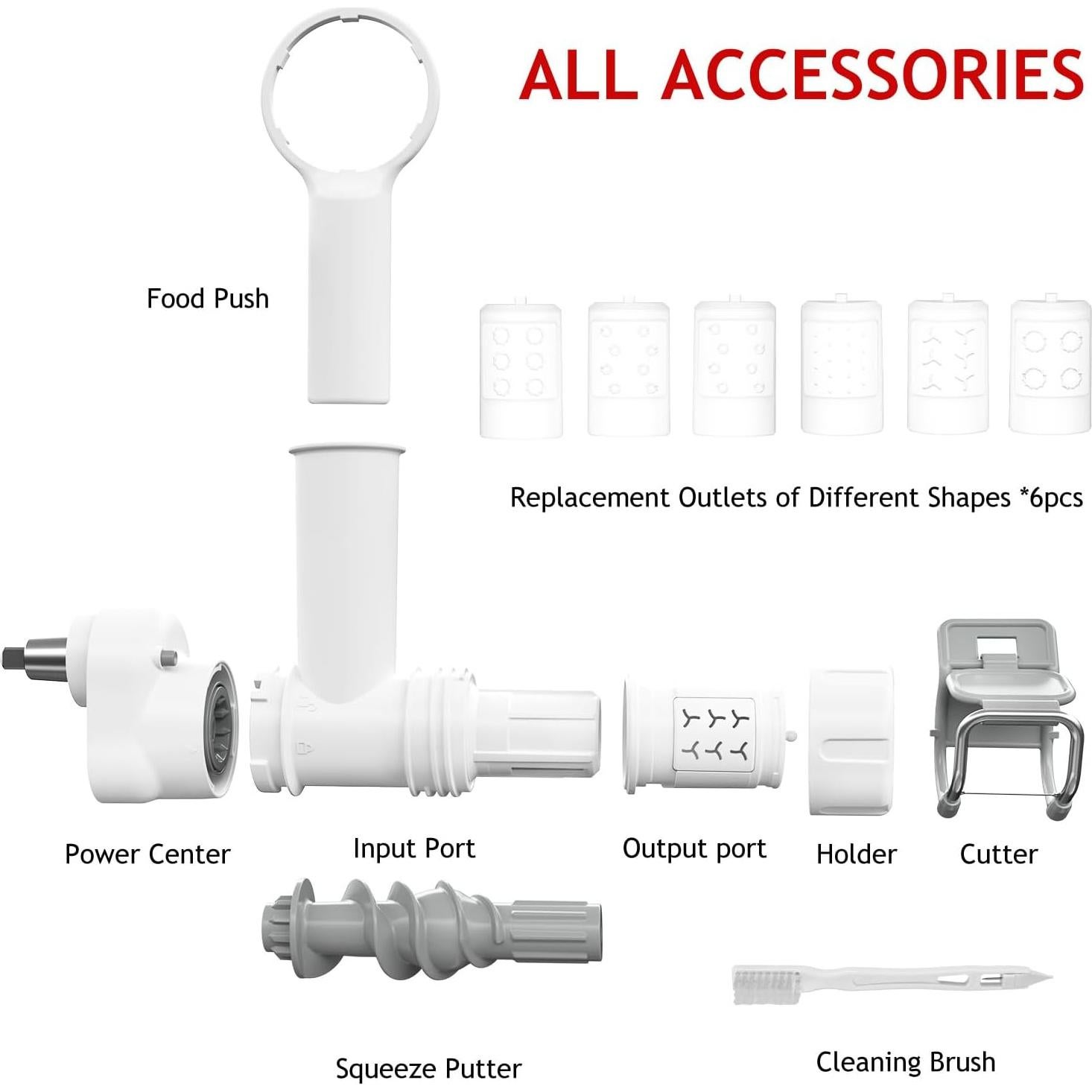 Accesorio para hacer pasta KitchenAid ZA-NSK08 6 formas acero inoxidable