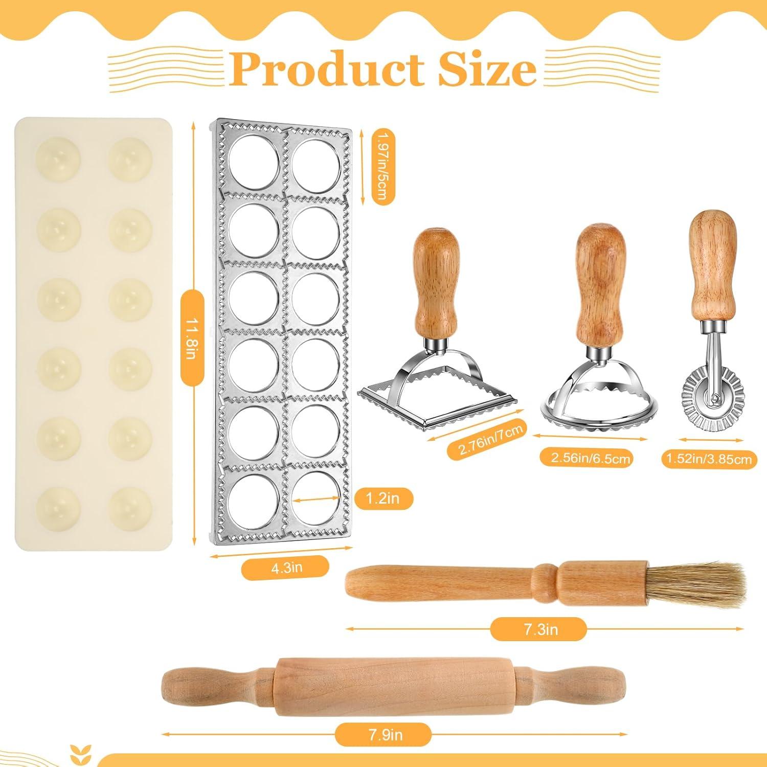 Set de Máquina para Hacer Pasta Hushee 8 Piezas Acero Inoxidable