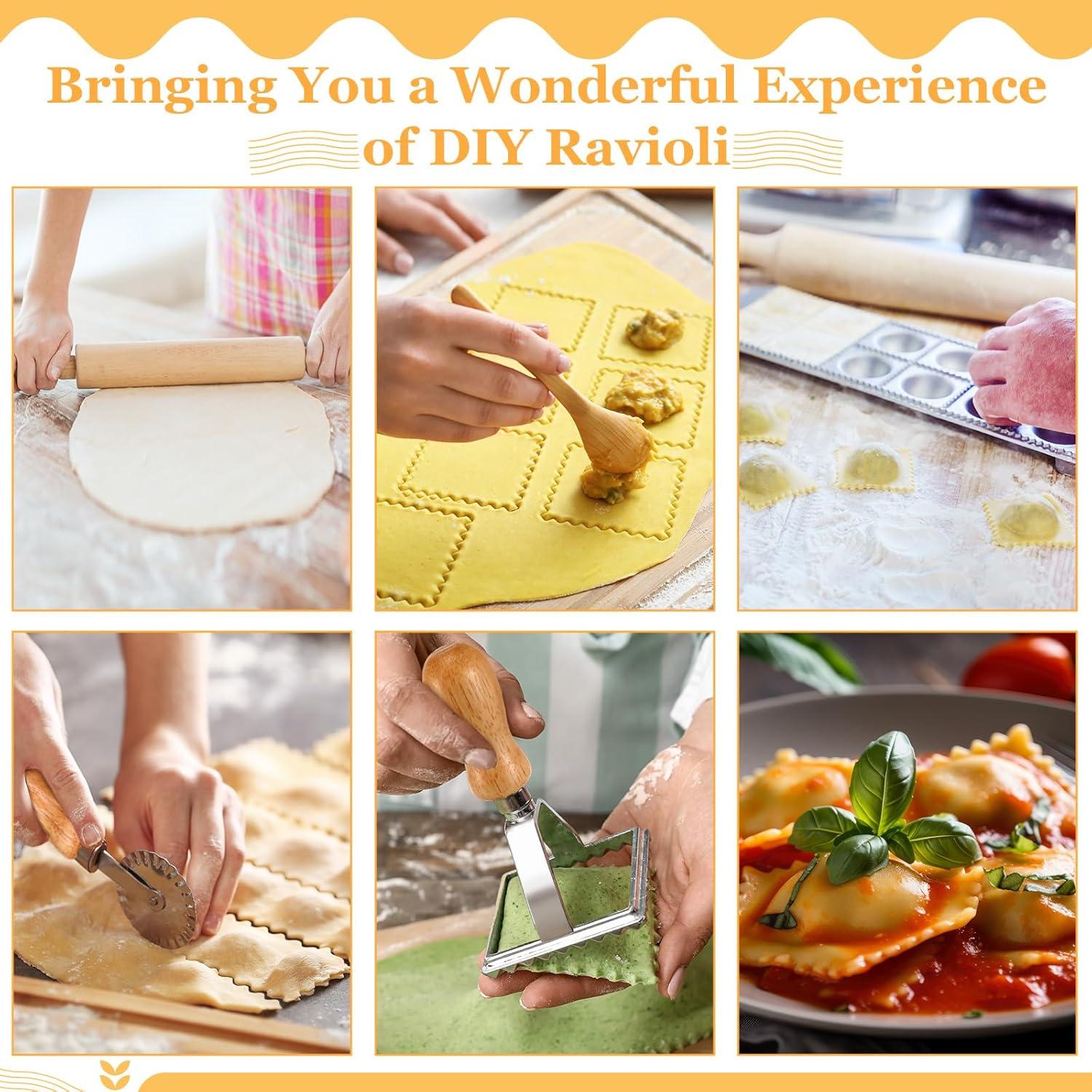 Set de Máquina para Hacer Pasta Hushee 8 Piezas Acero Inoxidable