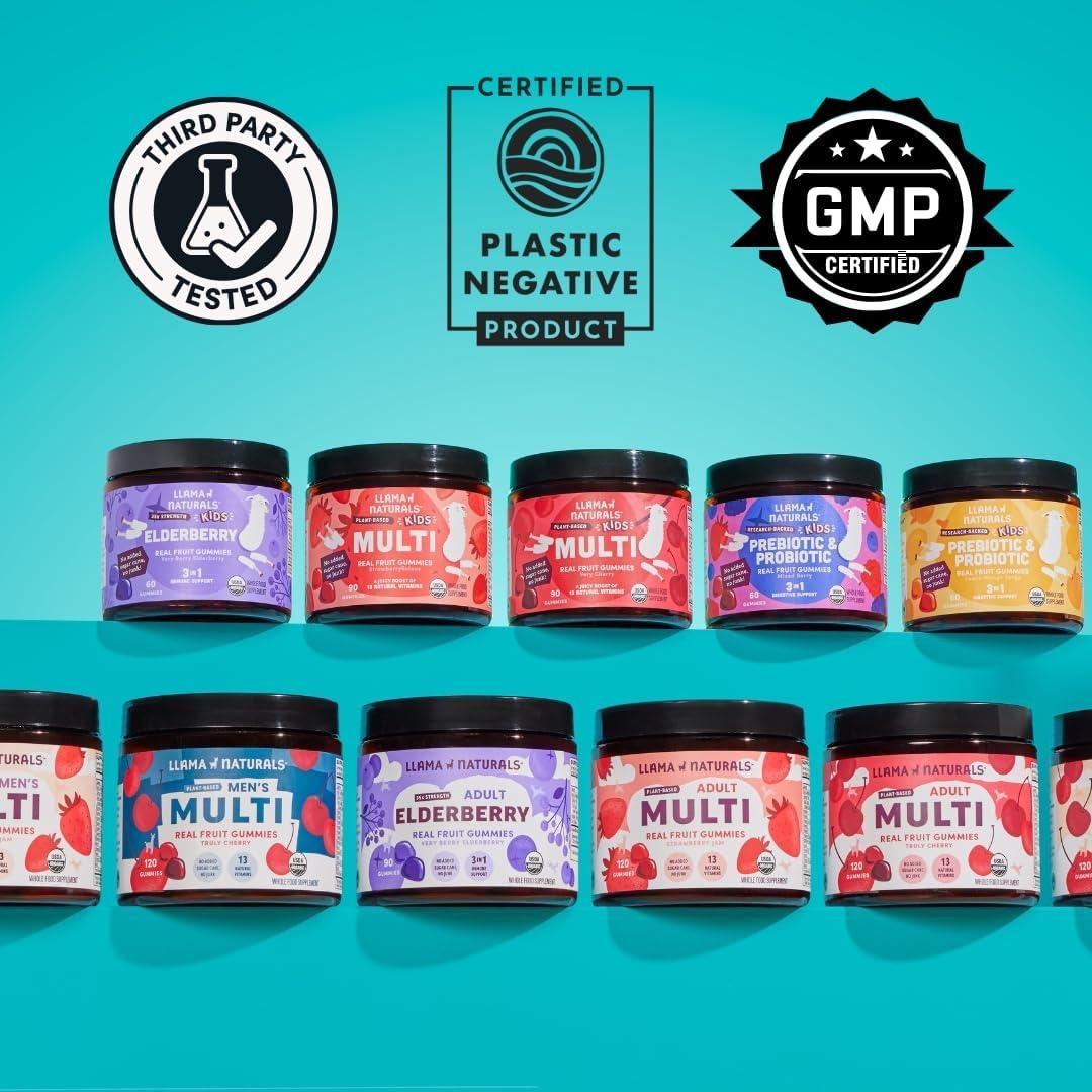 Gominolas Probióticas Llama Naturals Niños 60 Ct Frutos Mixtos