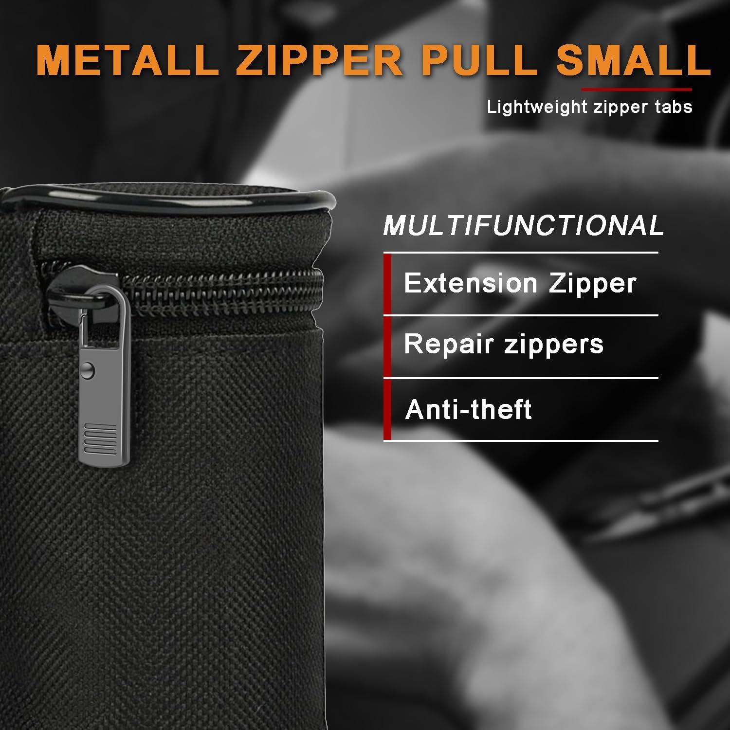 CooBigo Tiradores de Cremallera Negro 8 Pack Reemplazo