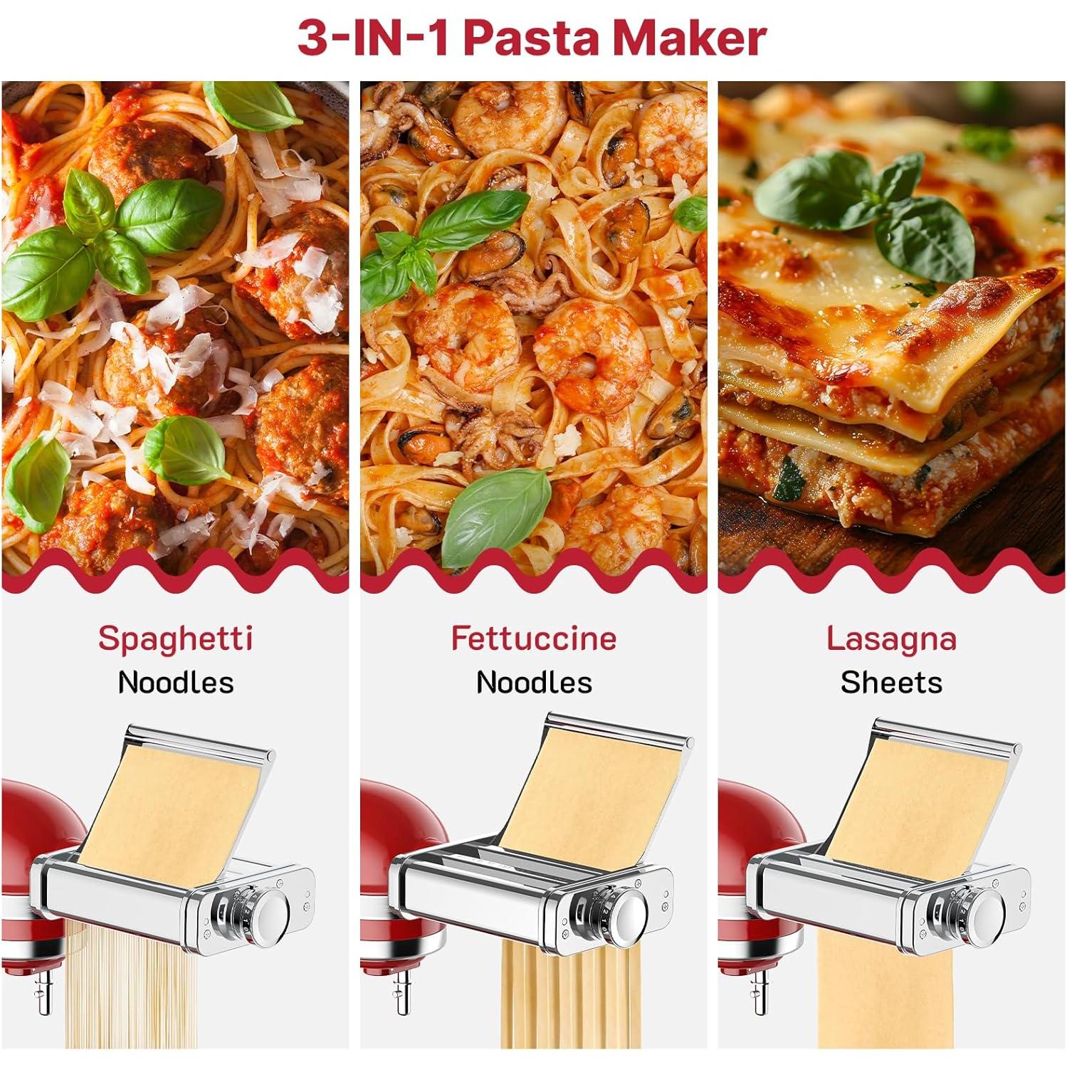 Accesorio para Pasta KitchenAid Cofun C2406 Acero Inoxidable 3 en 1