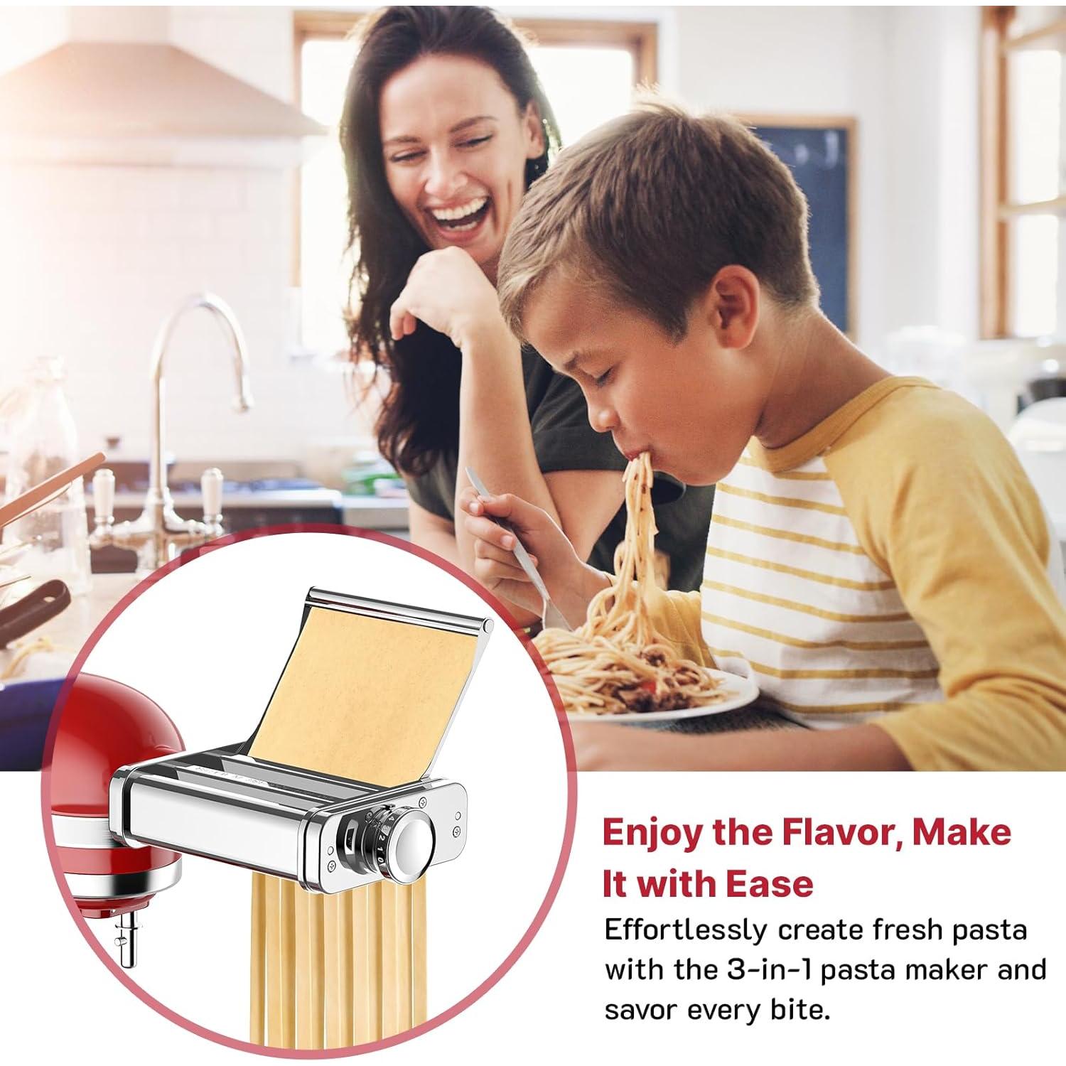 Accesorio para Pasta KitchenAid Cofun C2406 Acero Inoxidable 3 en 1