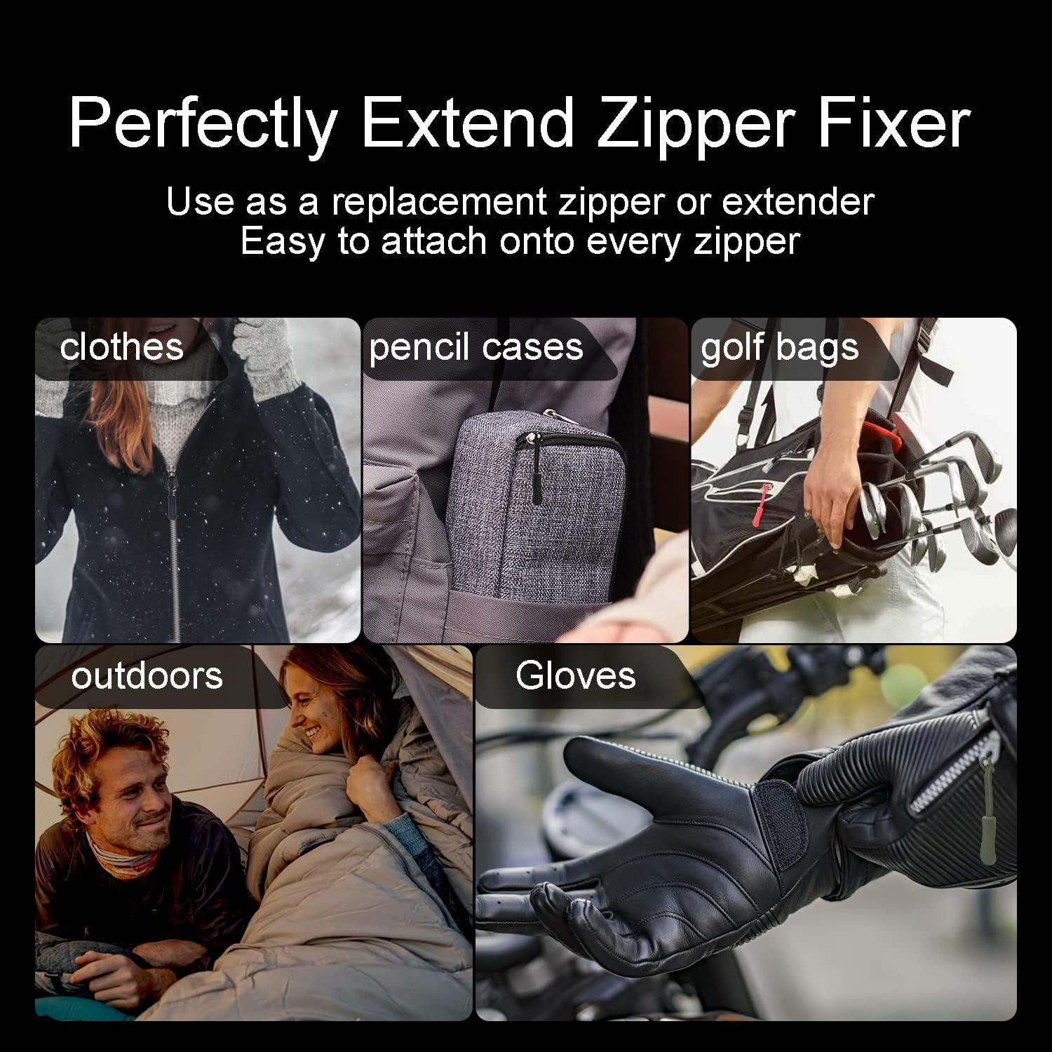 CooBigo 12 Tiradores de Cremallera Color Oscuro - Reemplazo