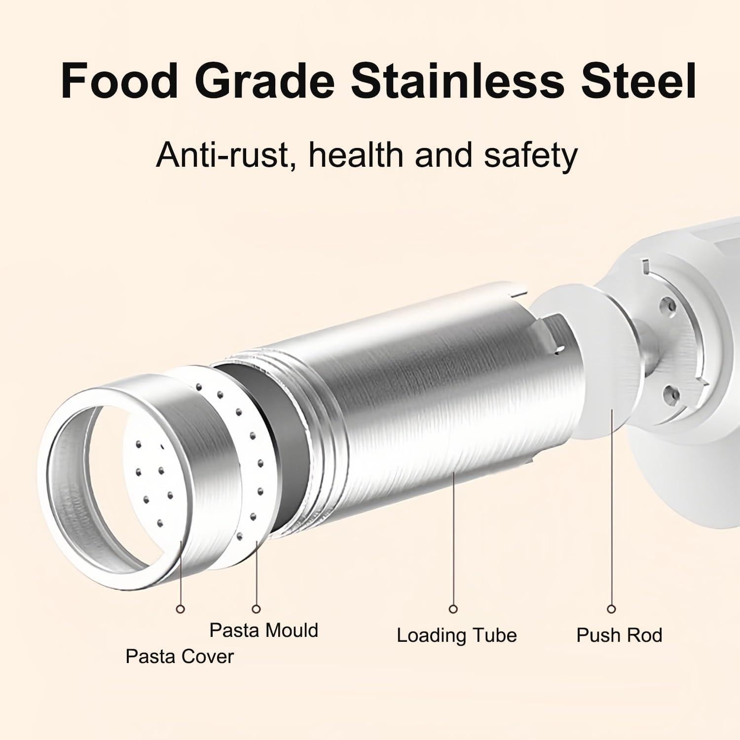 Máquina de Pasta Eléctrica FEIKIT 5 en 1 Inalámbrica 1.36kg