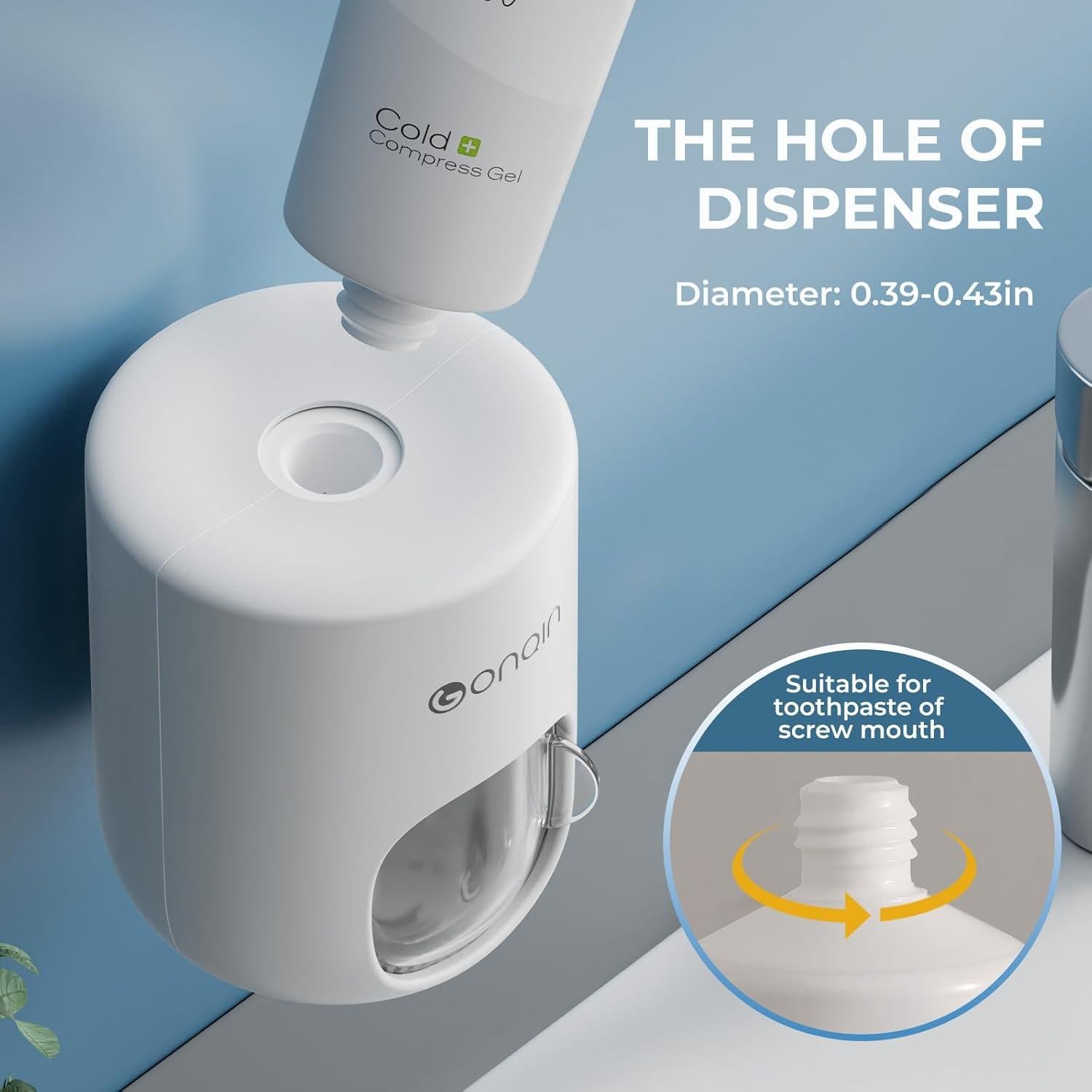 Dispensador Automático de Pasta de Dientes VNYIFAN Blanco