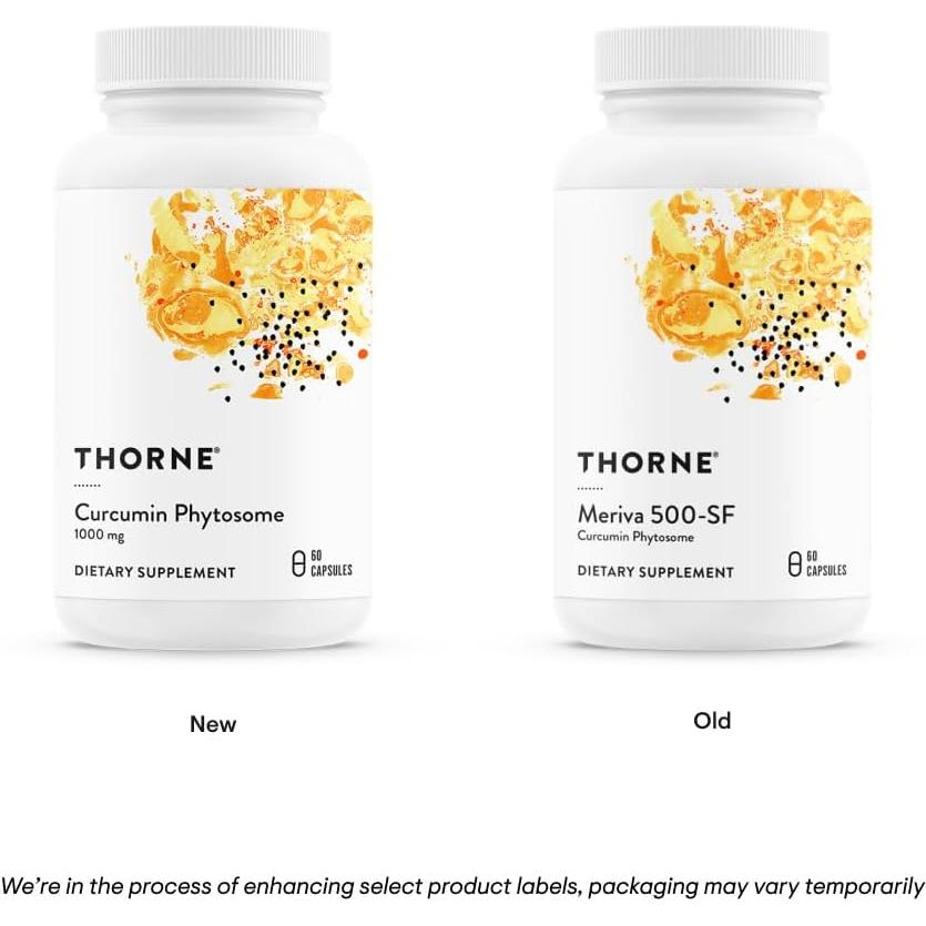 Curcumina Fitósoma Thorne 1000 mg - Alta Absorción 30 Porciones