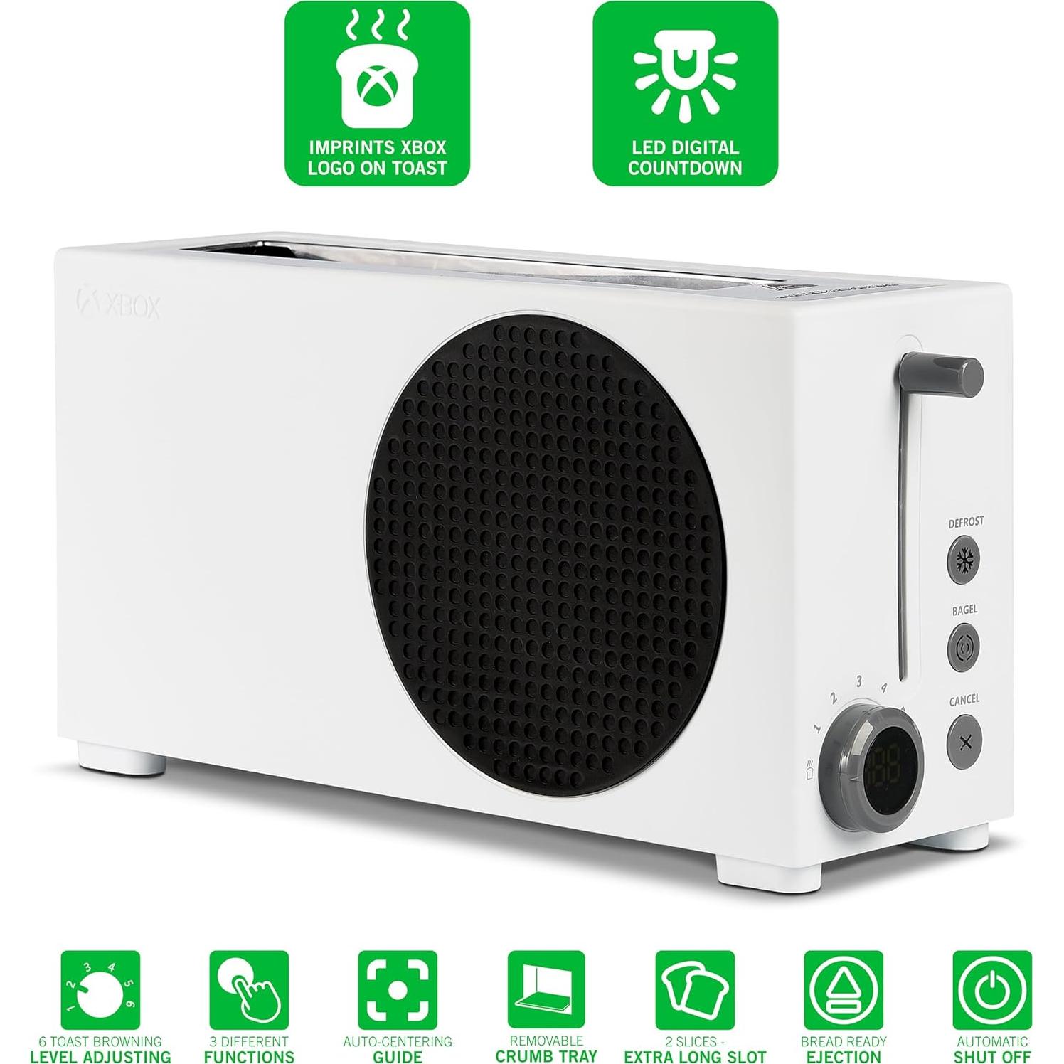 Tostadora Ukonic Xbox Series S, 2 rebanadas, 6 configuraciones