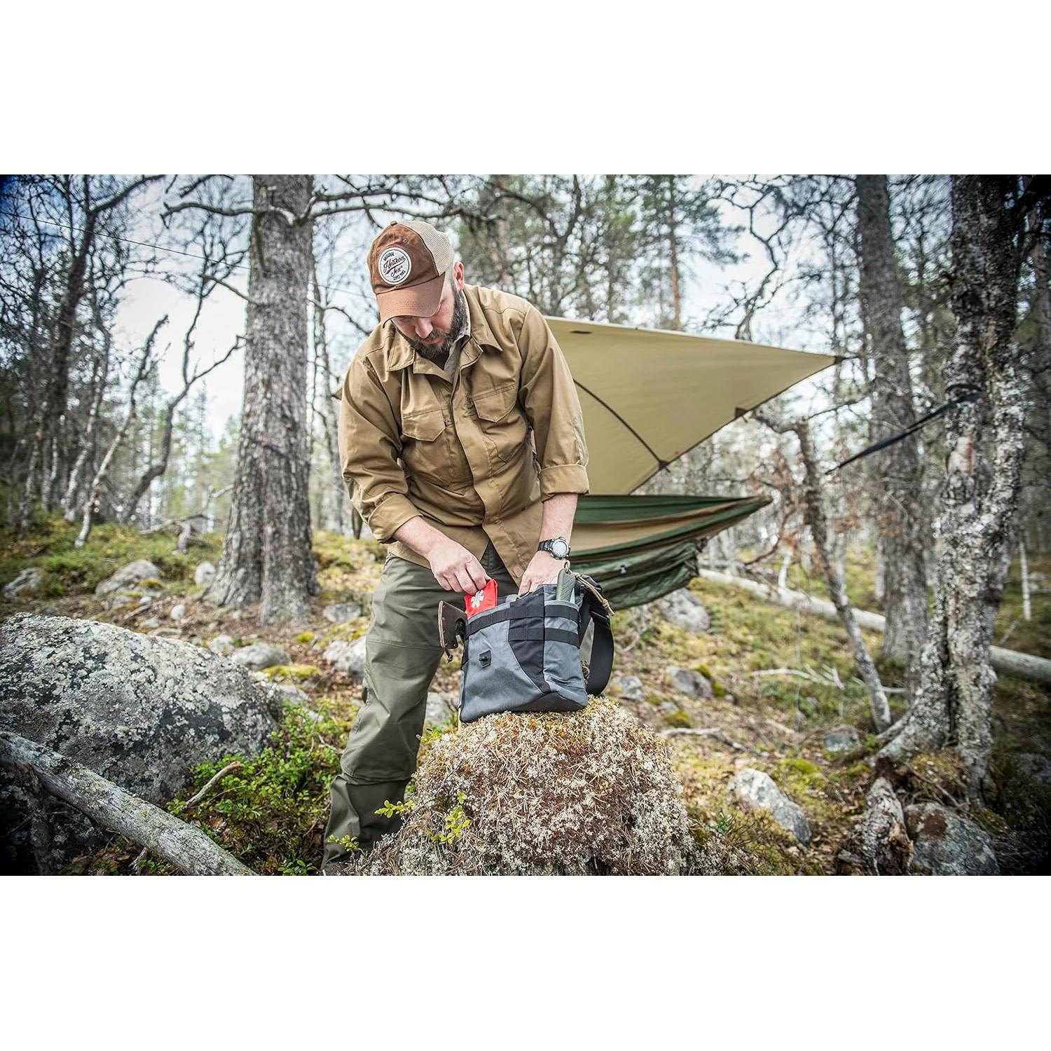 Bolsa Haversack Helikon-Tex Gris Sombra 8L con MOLLE