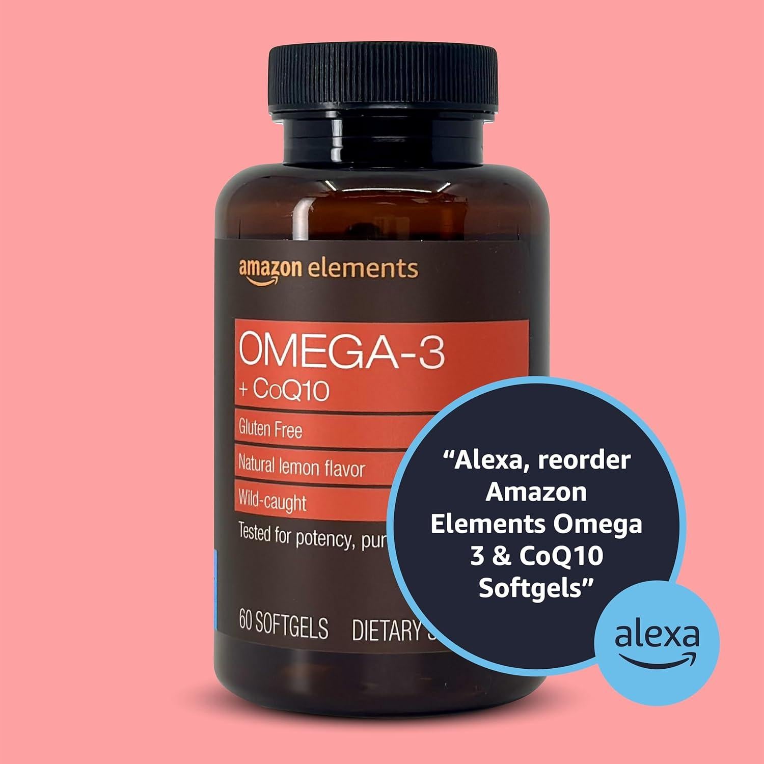 Suplemento Omega 3 Revly de Amazon - 60 Cápsulas Blandas con CoQ10