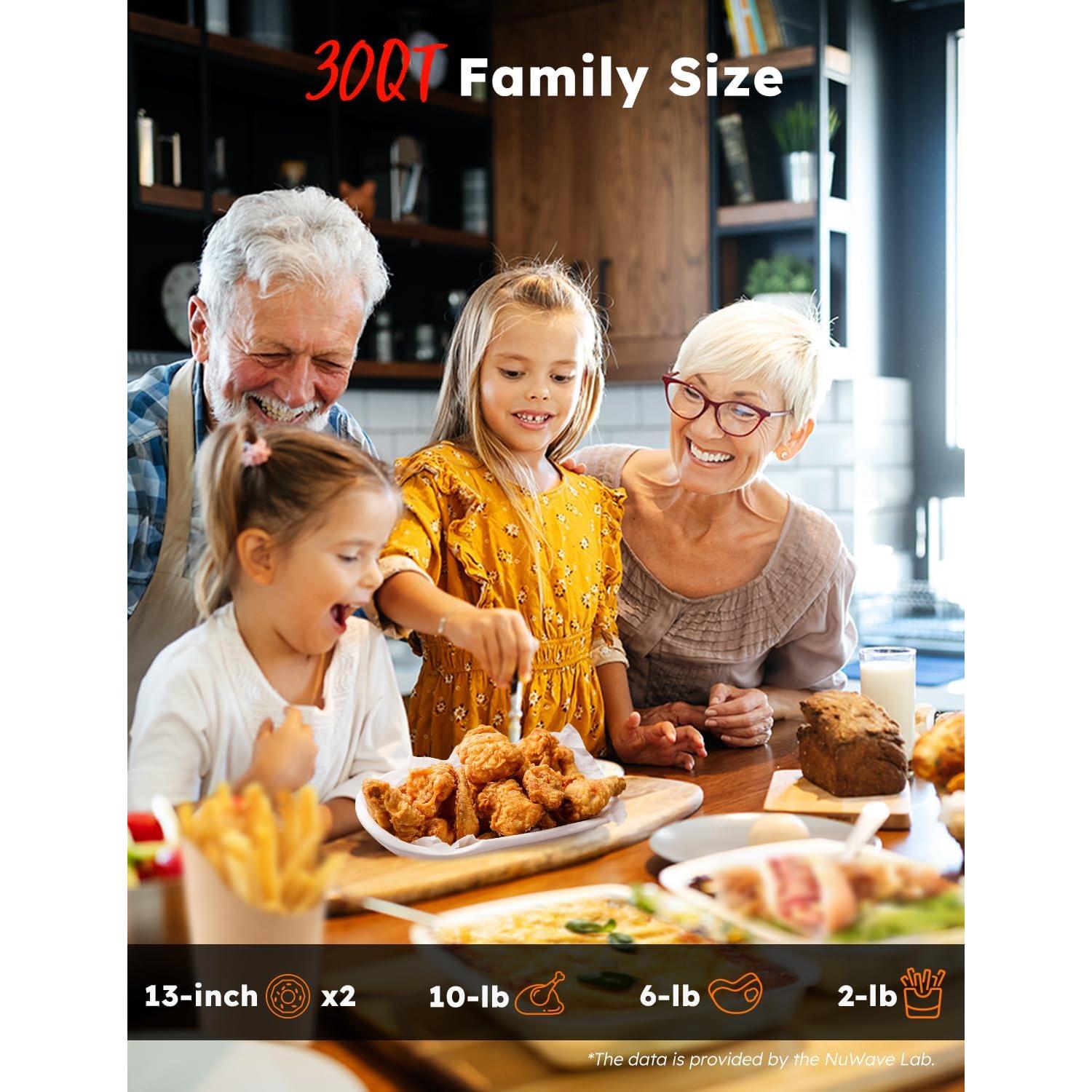 Horno Tostador de Aire Nuwave Bravo XL Pro 30QT Acero Inoxidable