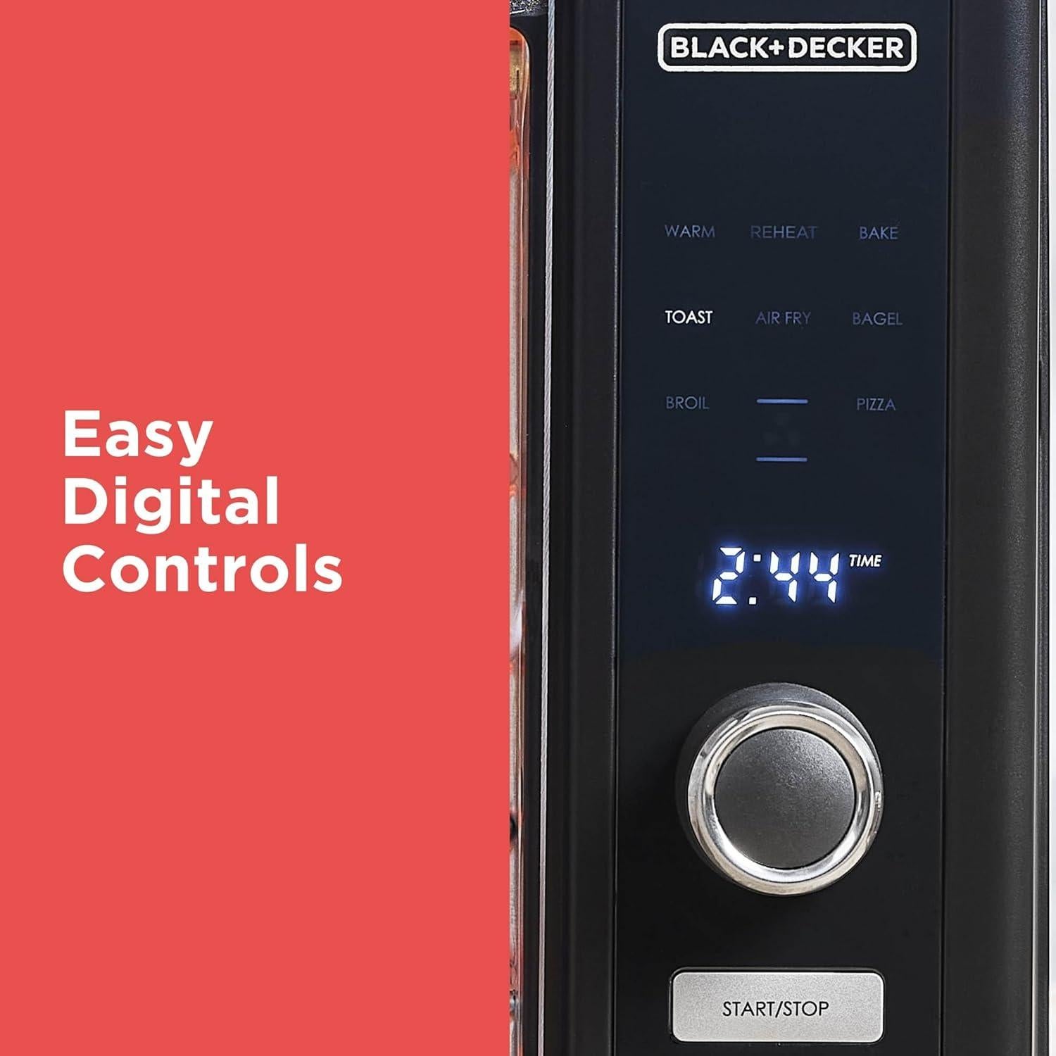 Horno Tostador Digital BLACK+DECKER Crisp 'N Bake 6 Rebanadas