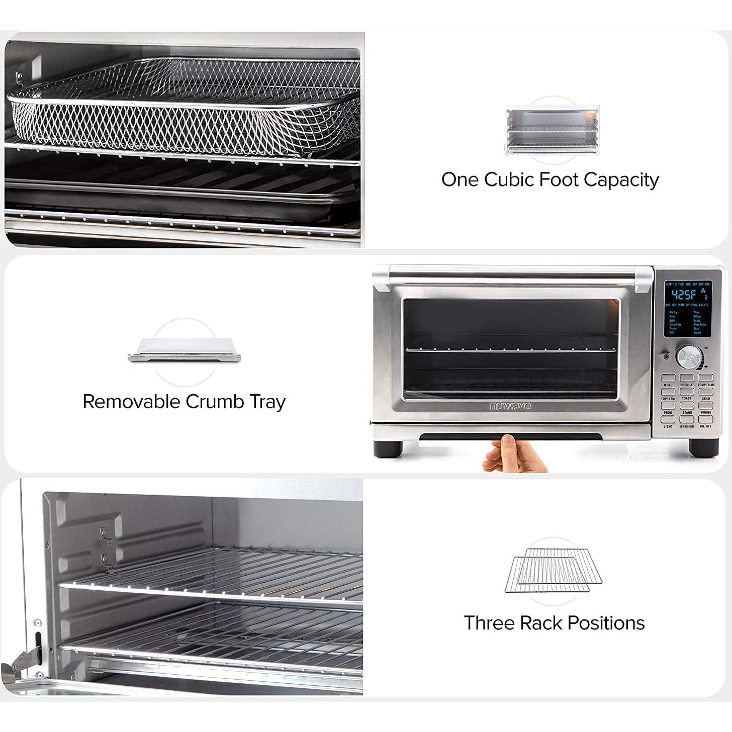 Horno Tostador Inteligente Nuwave Bravo XL 30QT Acero Inoxidable