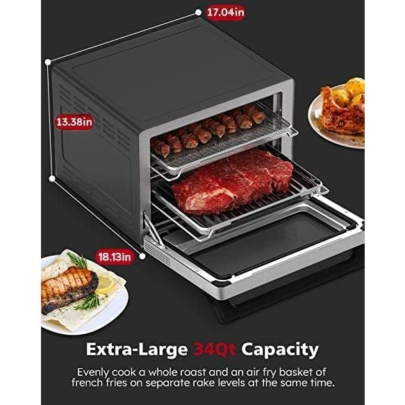 Horno Inteligente Nuwave iQ360 34L 1800W 20-en-1 Negro