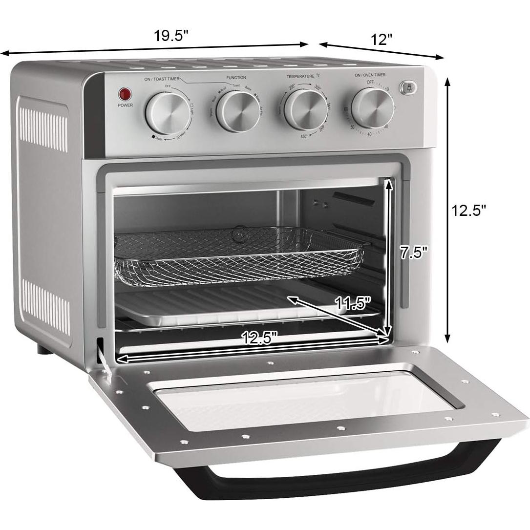 Horno Tostador de Convección 7-en-1 COSTWAY TO5712A 1550W