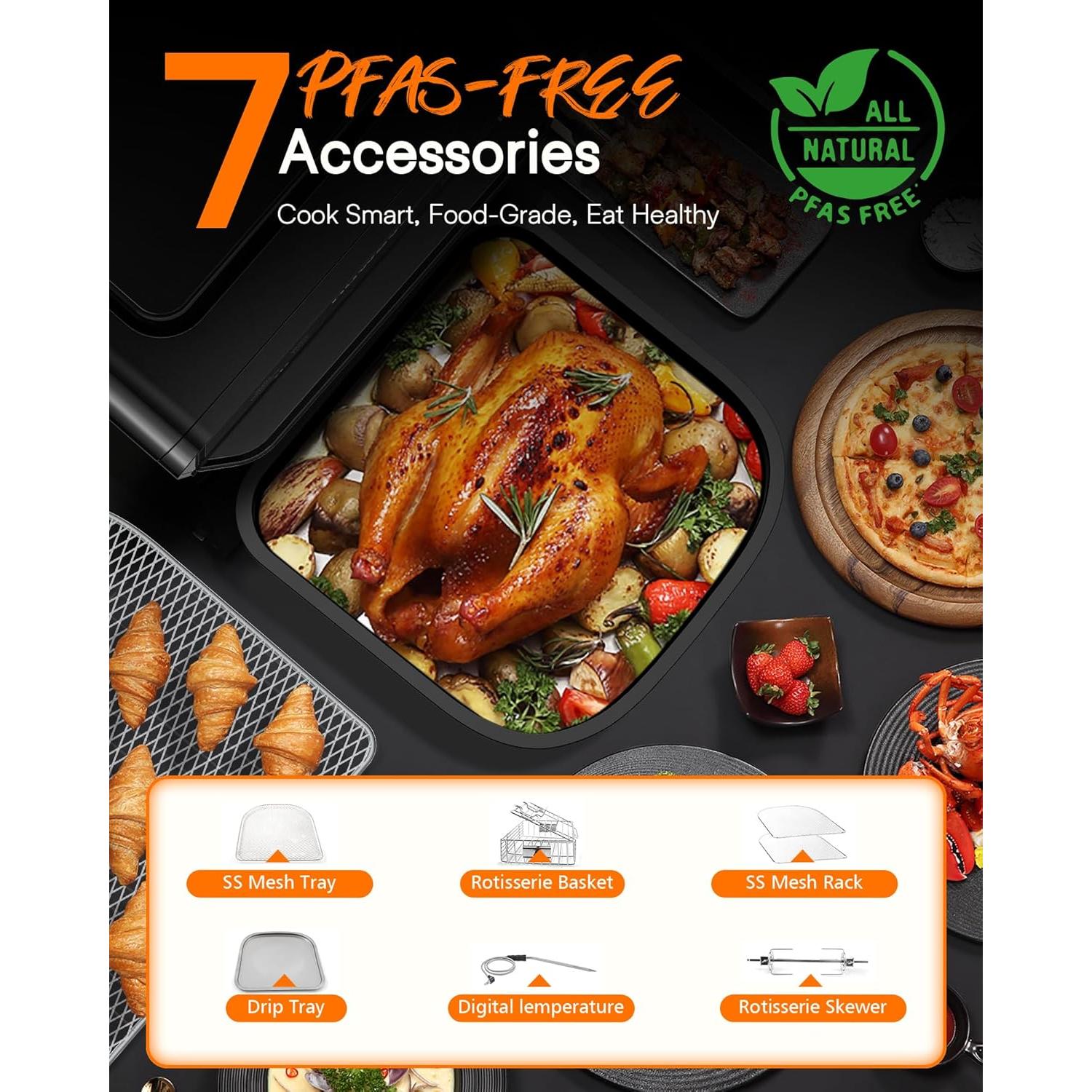 Horno Tostador de Aire Nuwave Brio 15.5QT 1800W 2024