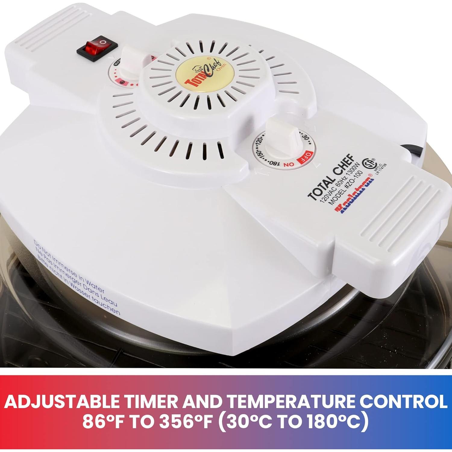 Horno Infrarrojo Total Chef 6L con Convección 1300W Blanco