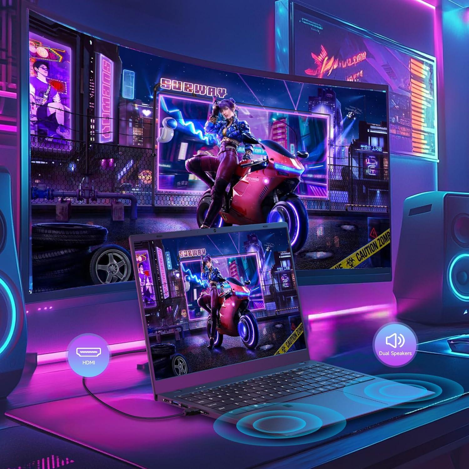 Portátil Akocrsiy 15.6" FHD, 12GB RAM, 512GB SSD, Windows 11