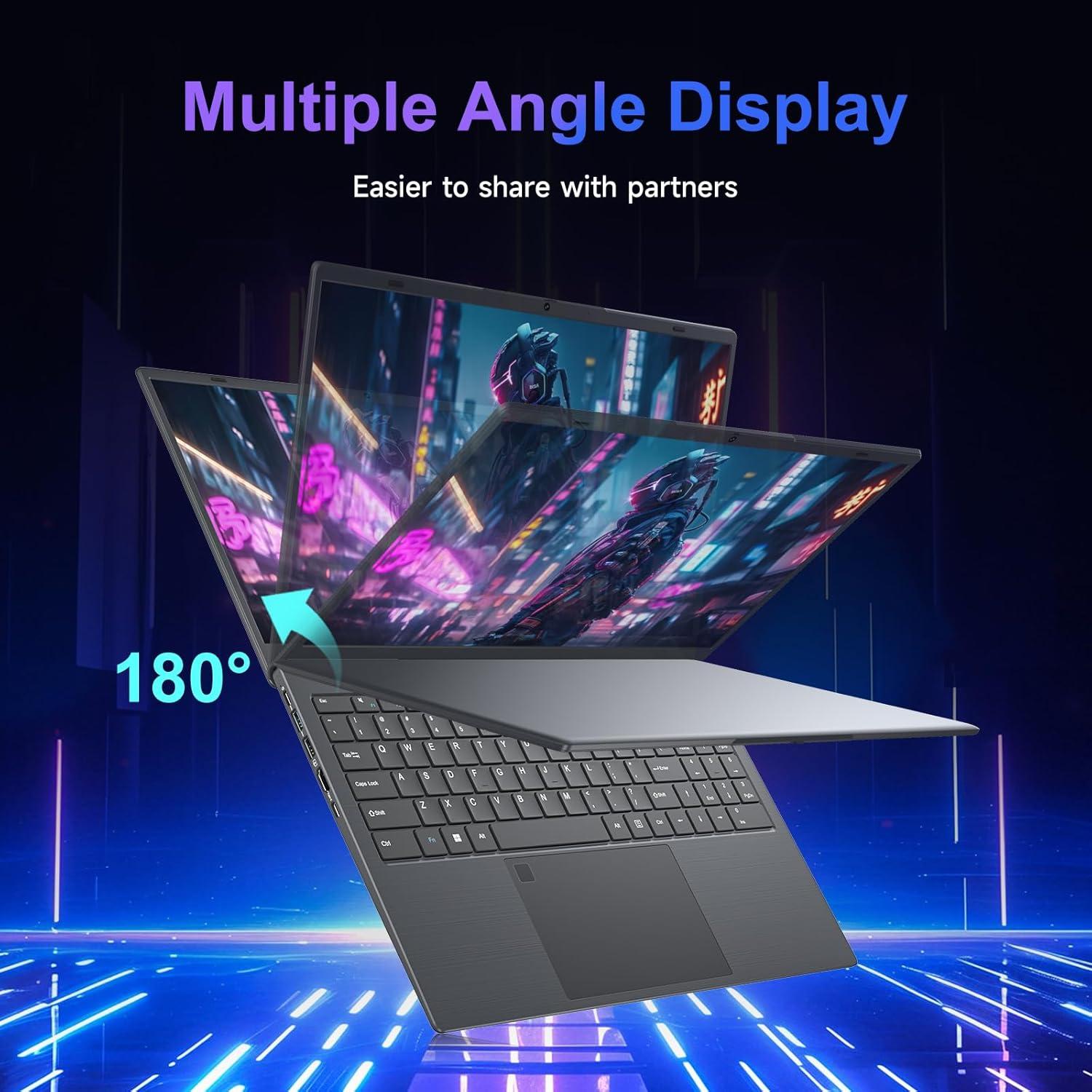 Portátil Akocrsiy 15.6" FHD, 12GB RAM, 512GB SSD, Windows 11