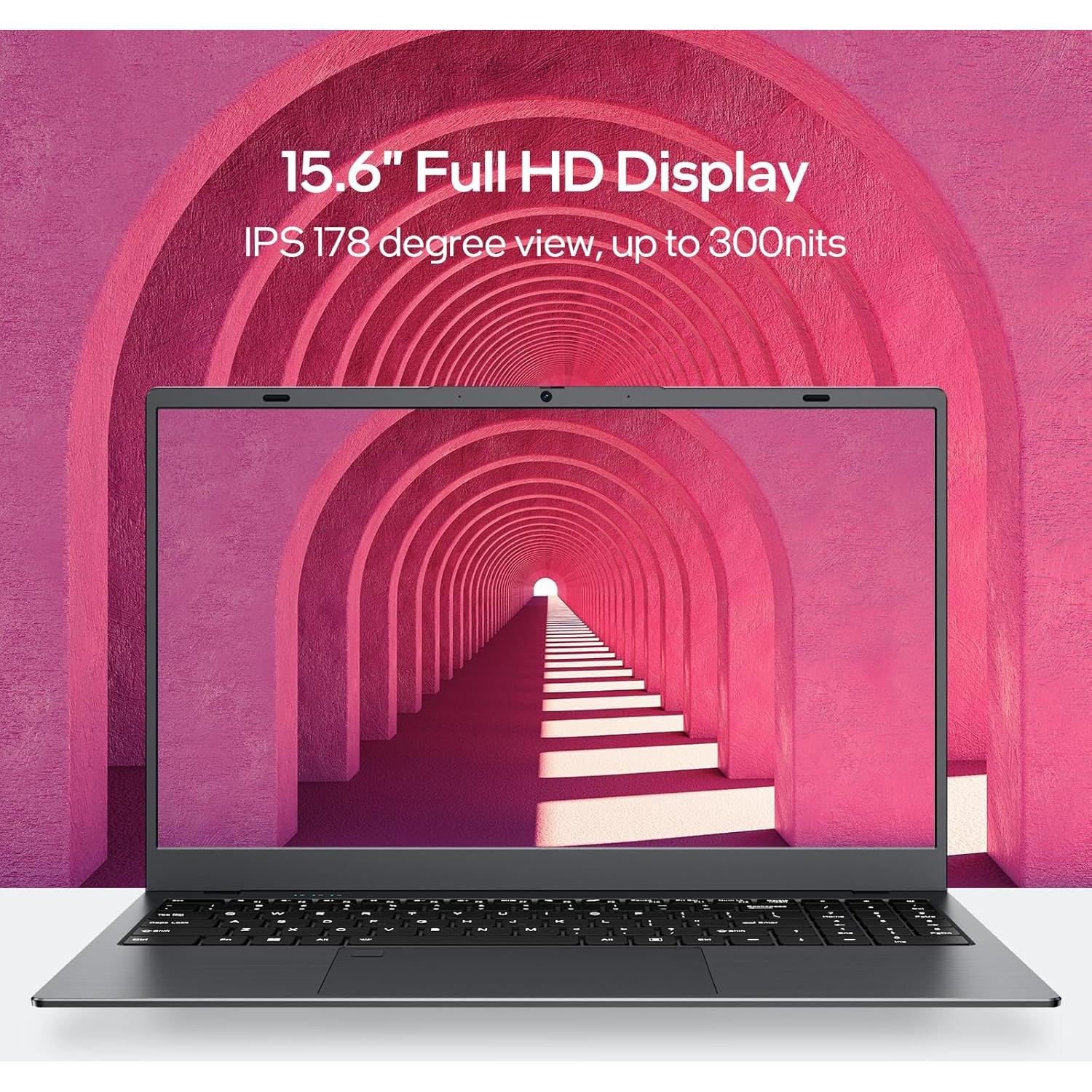 Laptop UOWAMOU 15.6" FHD, 16GB RAM, 512GB SSD, N5095