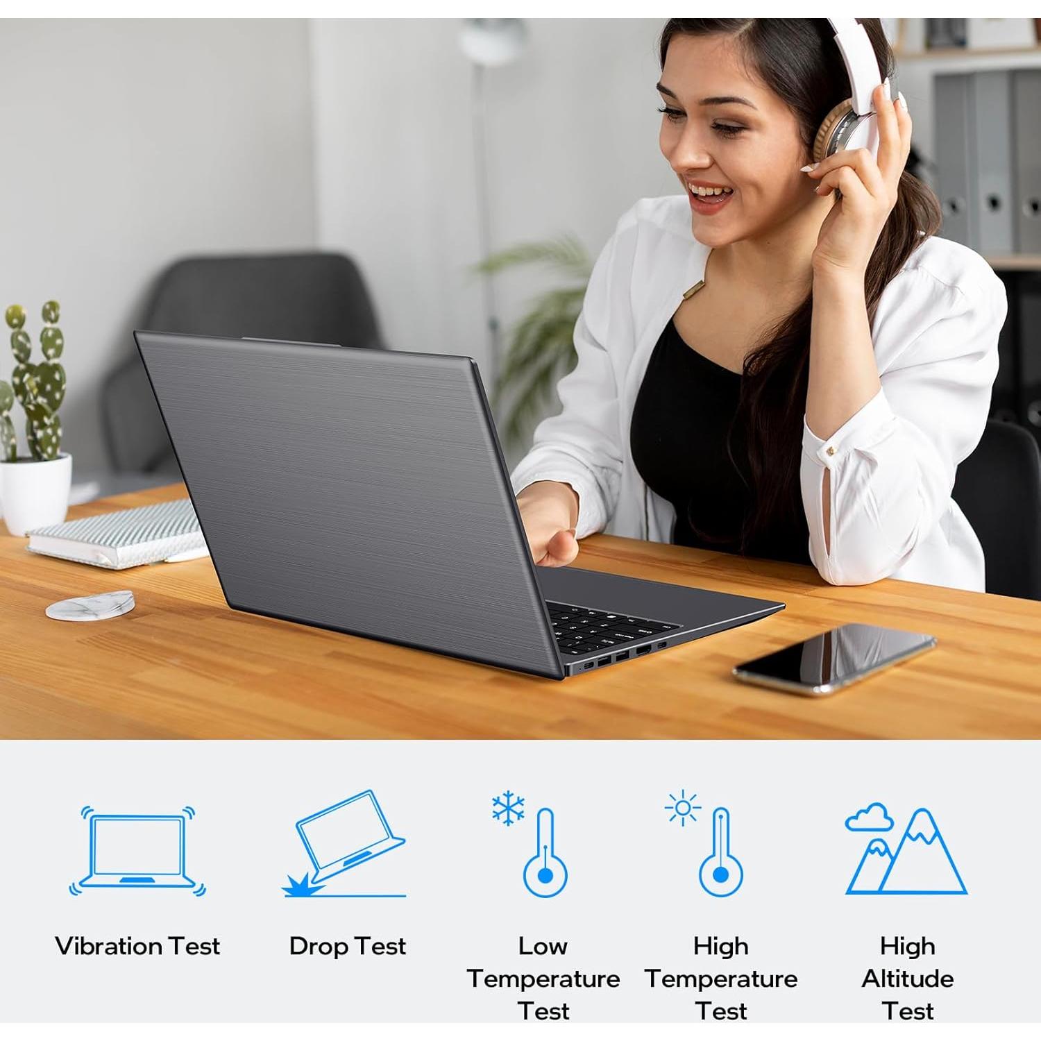 Laptop UOWAMOU 15.6" FHD, 16GB RAM, 512GB SSD, N5095