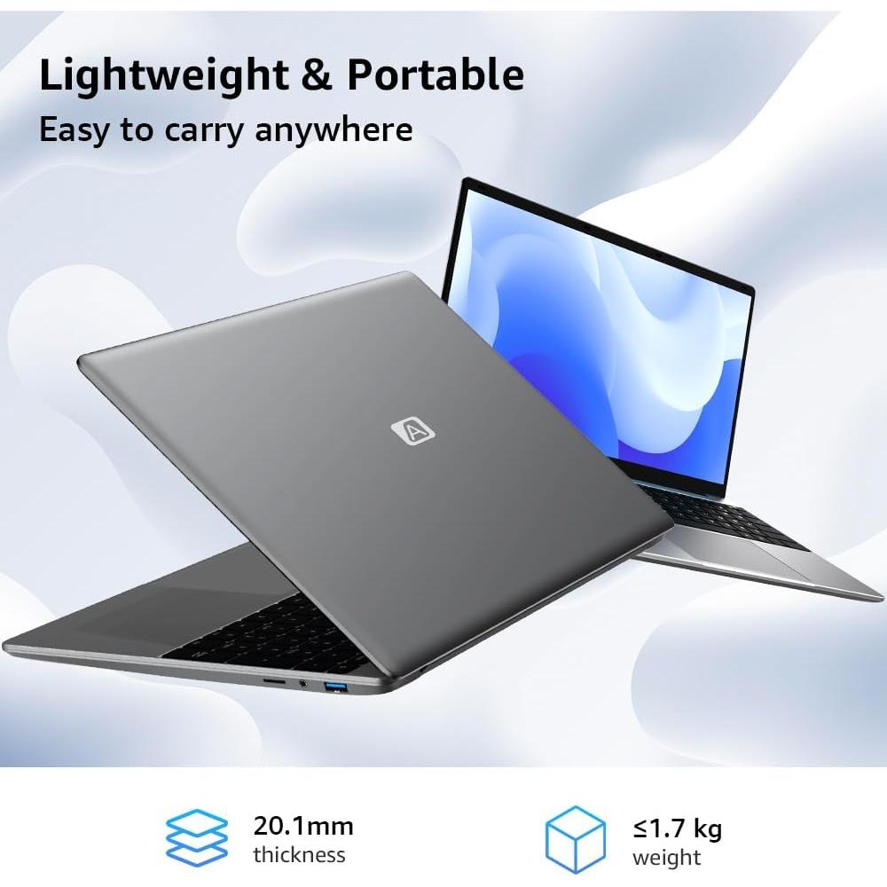 Computadora portátil CFVOCUY 15.6 FHD, 12GB RAM, 512GB SSD