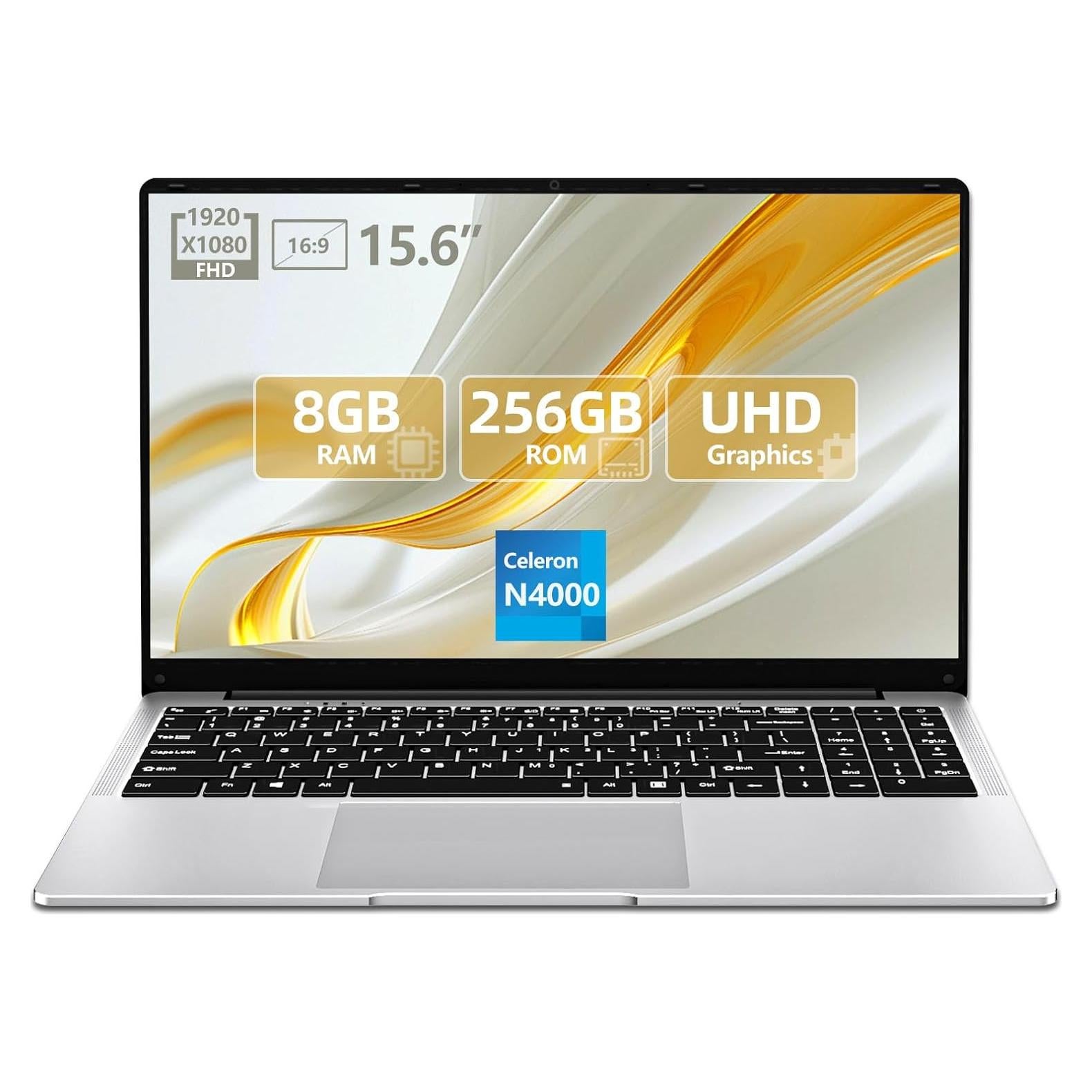 Portátil Tunhail 15.6" Celeron N4000 8GB RAM 256GB SSD