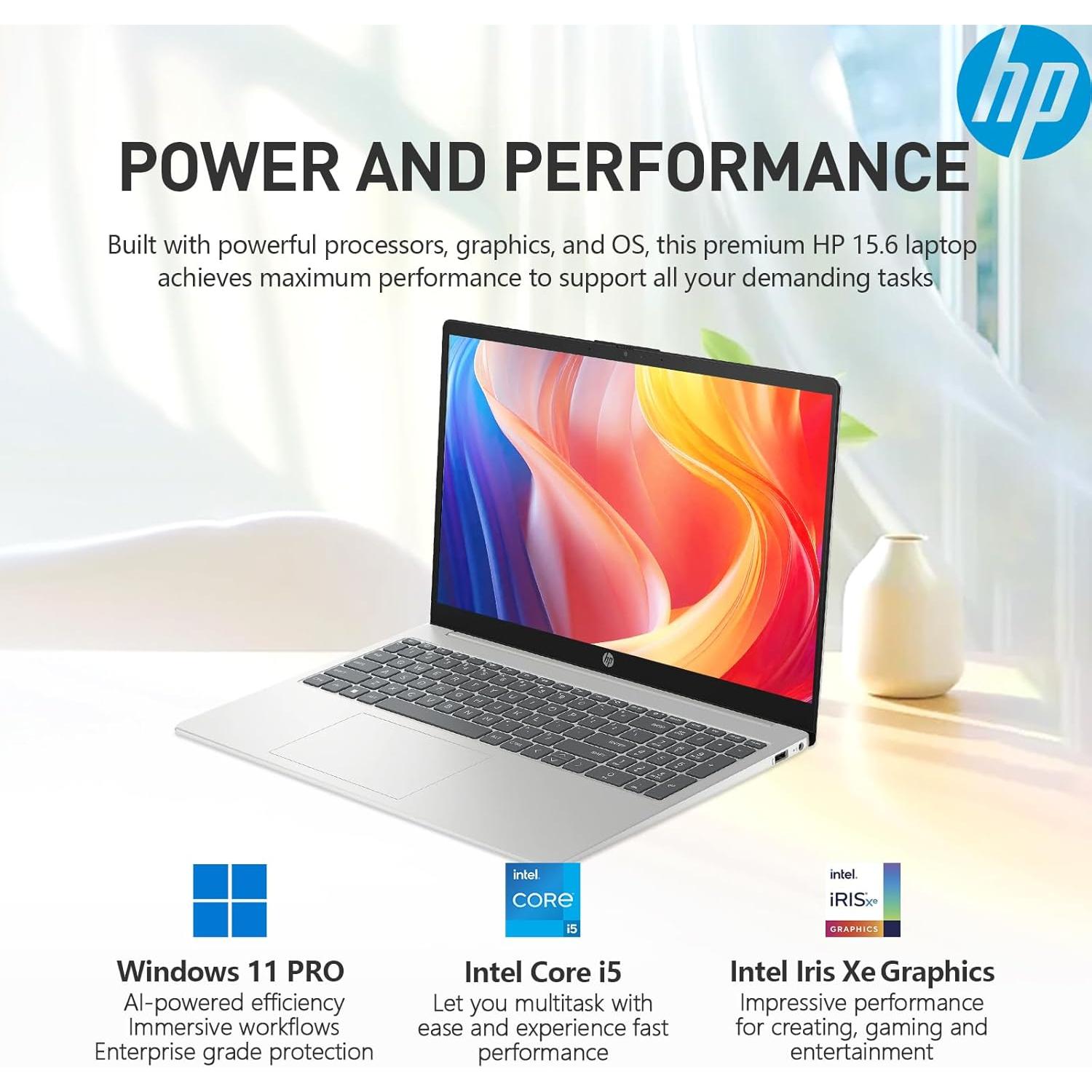 Laptop HP 15.6" FHD i5 40GB RAM 1TB SSD Windows 11 Pro