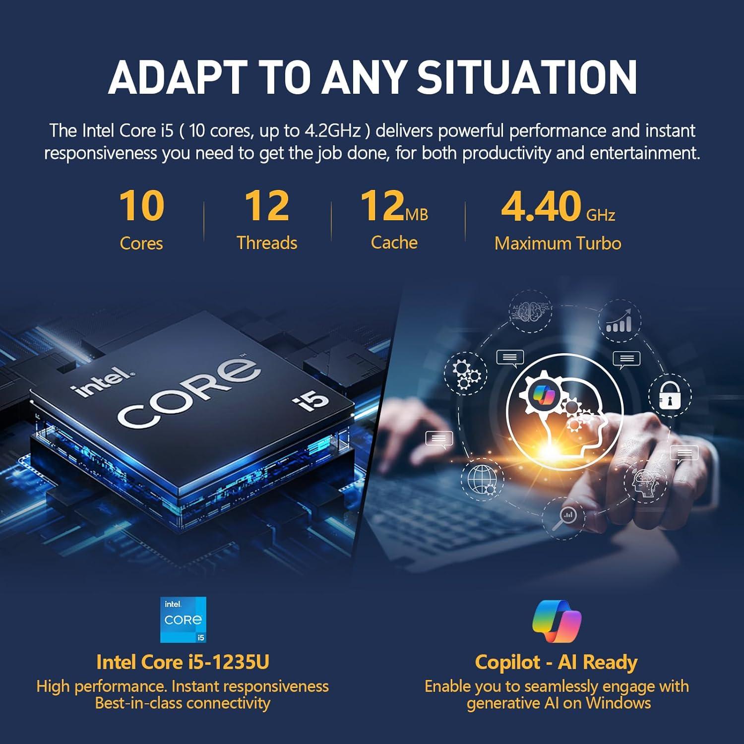 Laptop HP 15.6" FHD i5 40GB RAM 1TB SSD Windows 11 Pro