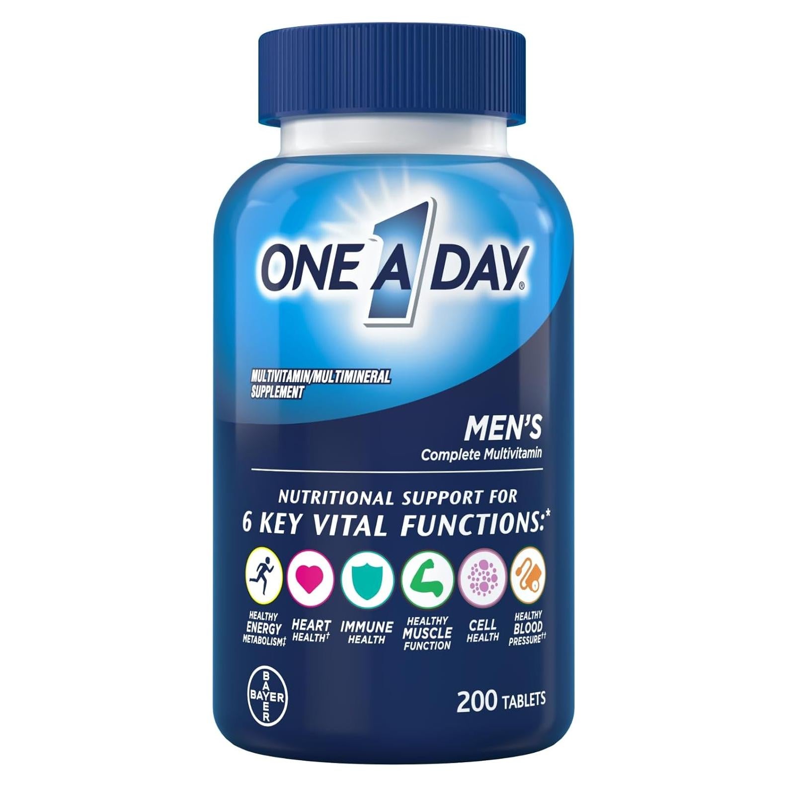 Multivitamina One A Day para Hombres 200 Tabletas 284g