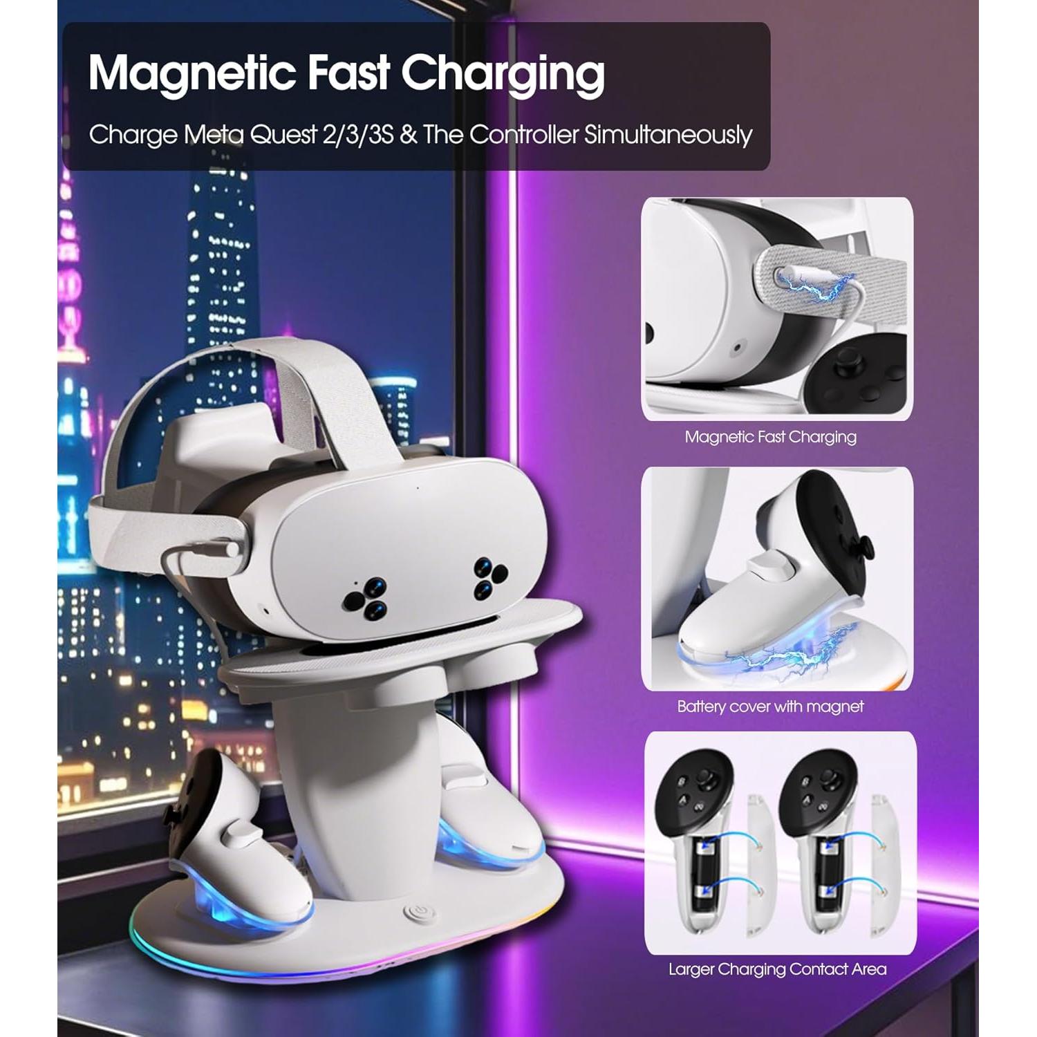 Base de Carga Rápida para Meta Quest 2/3/3S - Shenzhen