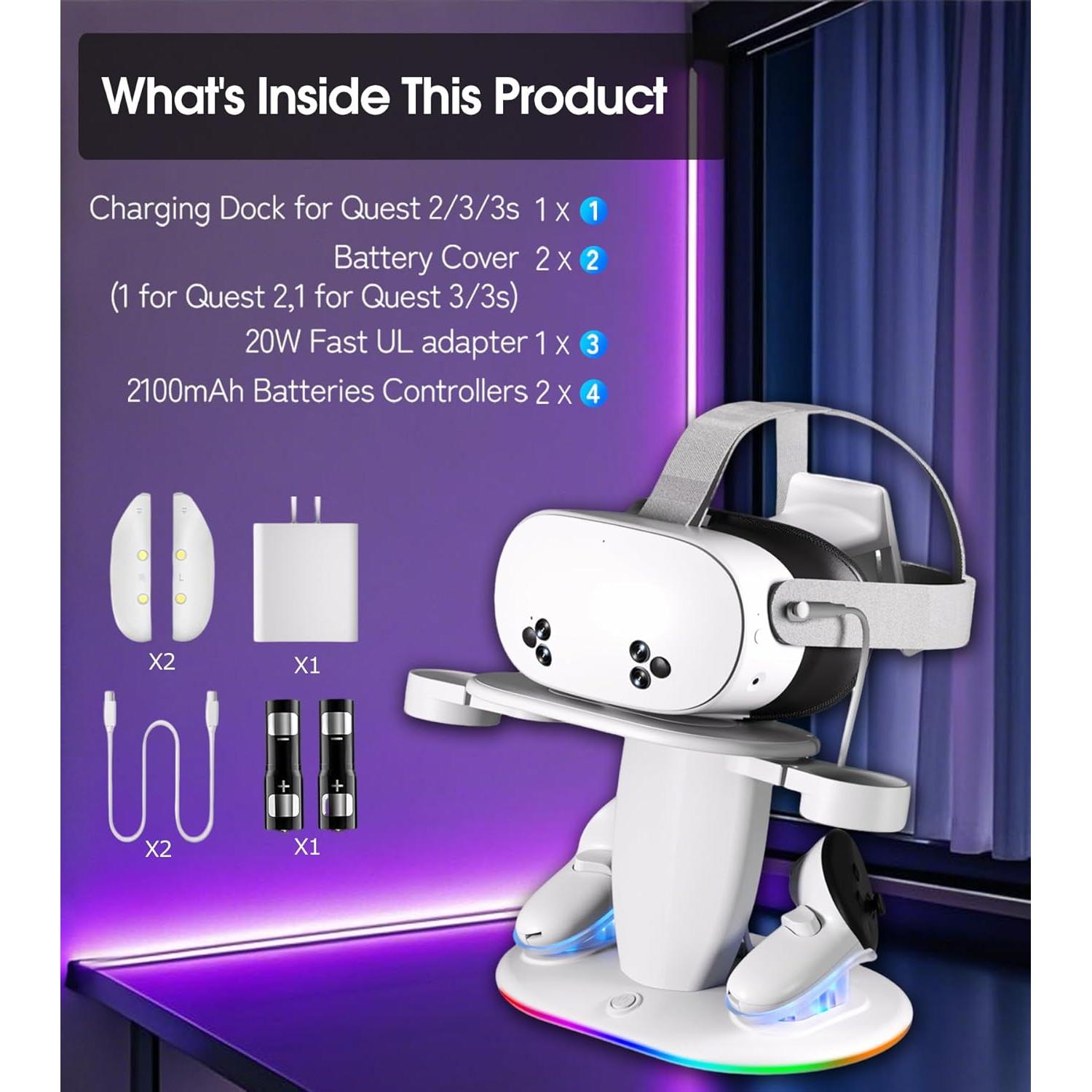 Base de Carga Rápida para Meta Quest 2/3/3S - Shenzhen