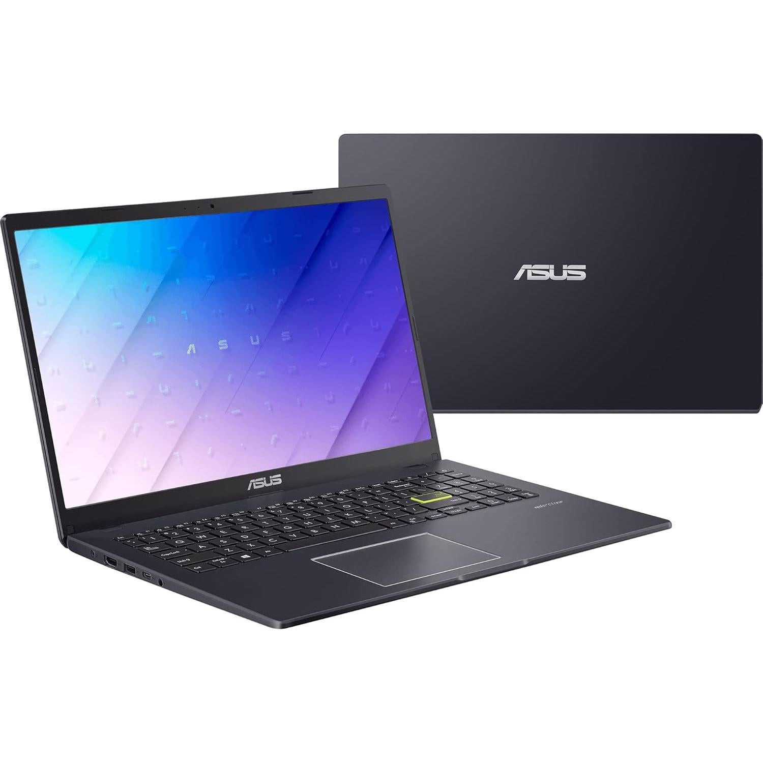 Laptop ASUS Vivobook Go 15.6" FHD, Intel Quad Core, 4GB RAM, 64GB SSD, Windows 11 S, Negro