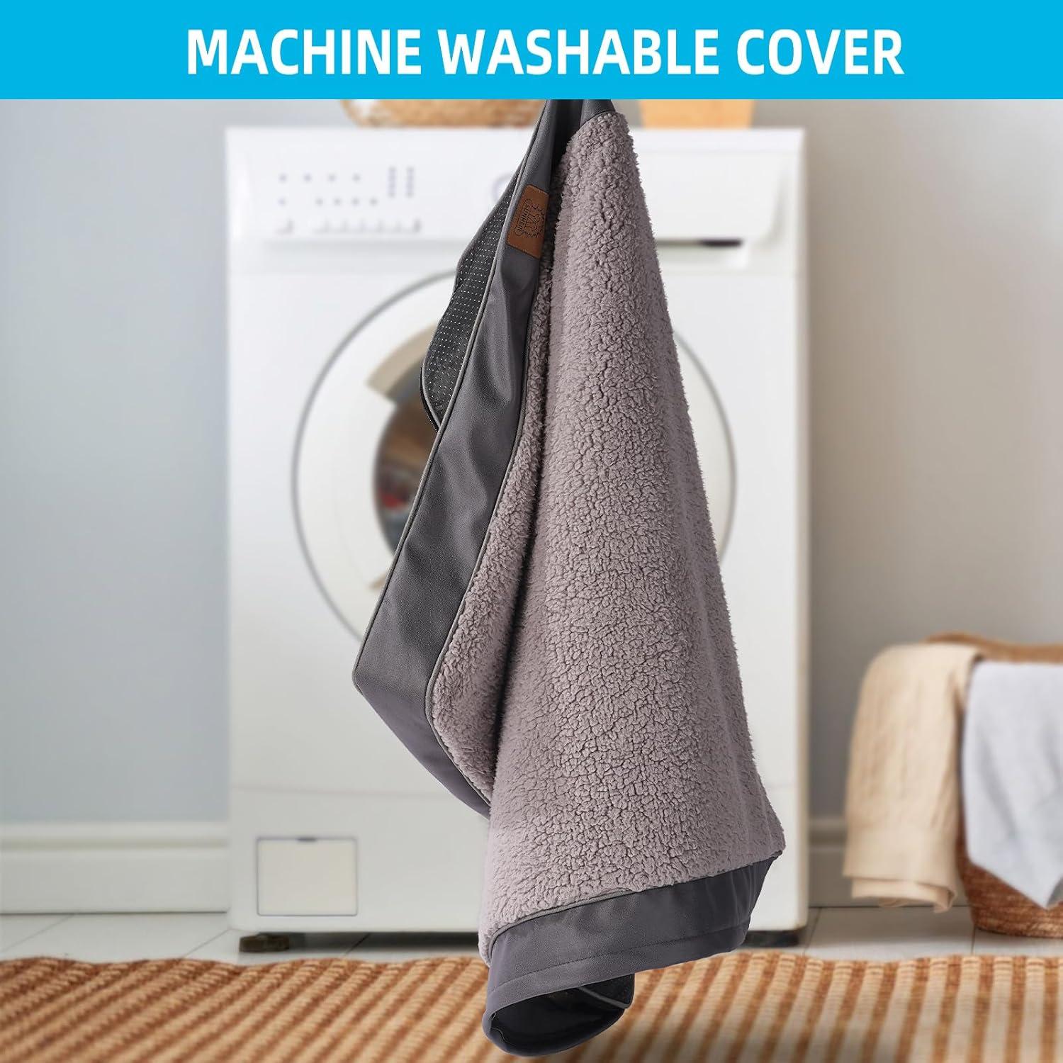 Cama ortopédica para perros grandes Sunheir 88.9x55.9cm Gris