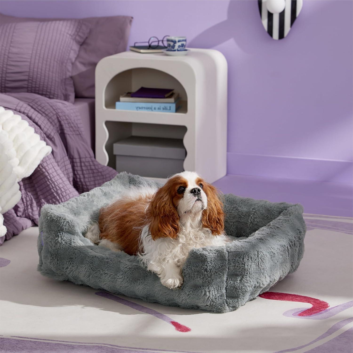 Cama Ortopédica para Perros Fluffy Lesure 76.2x61 cm Gris