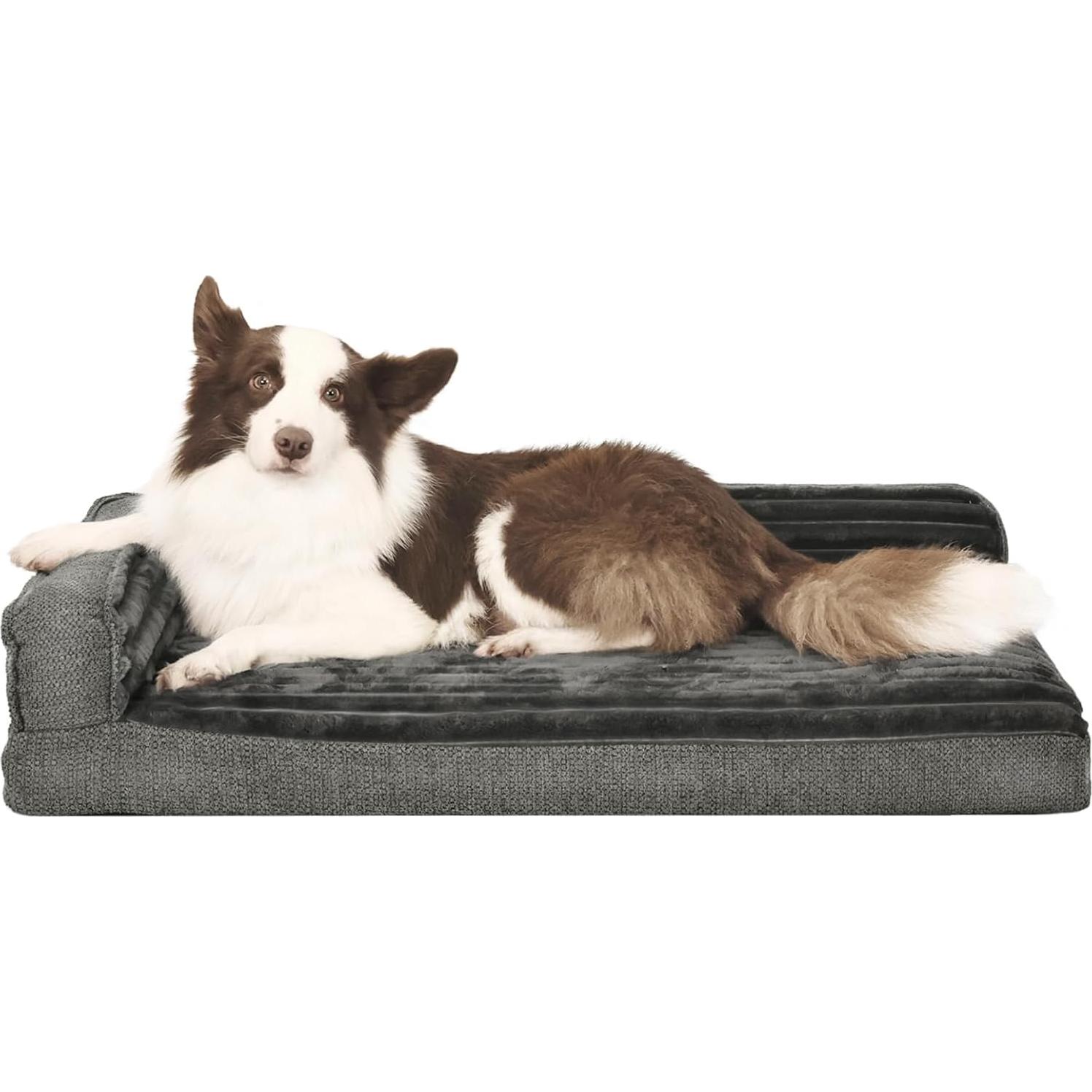 Cama ortopédica para perros grandes WINDRACING 91x58cm gris